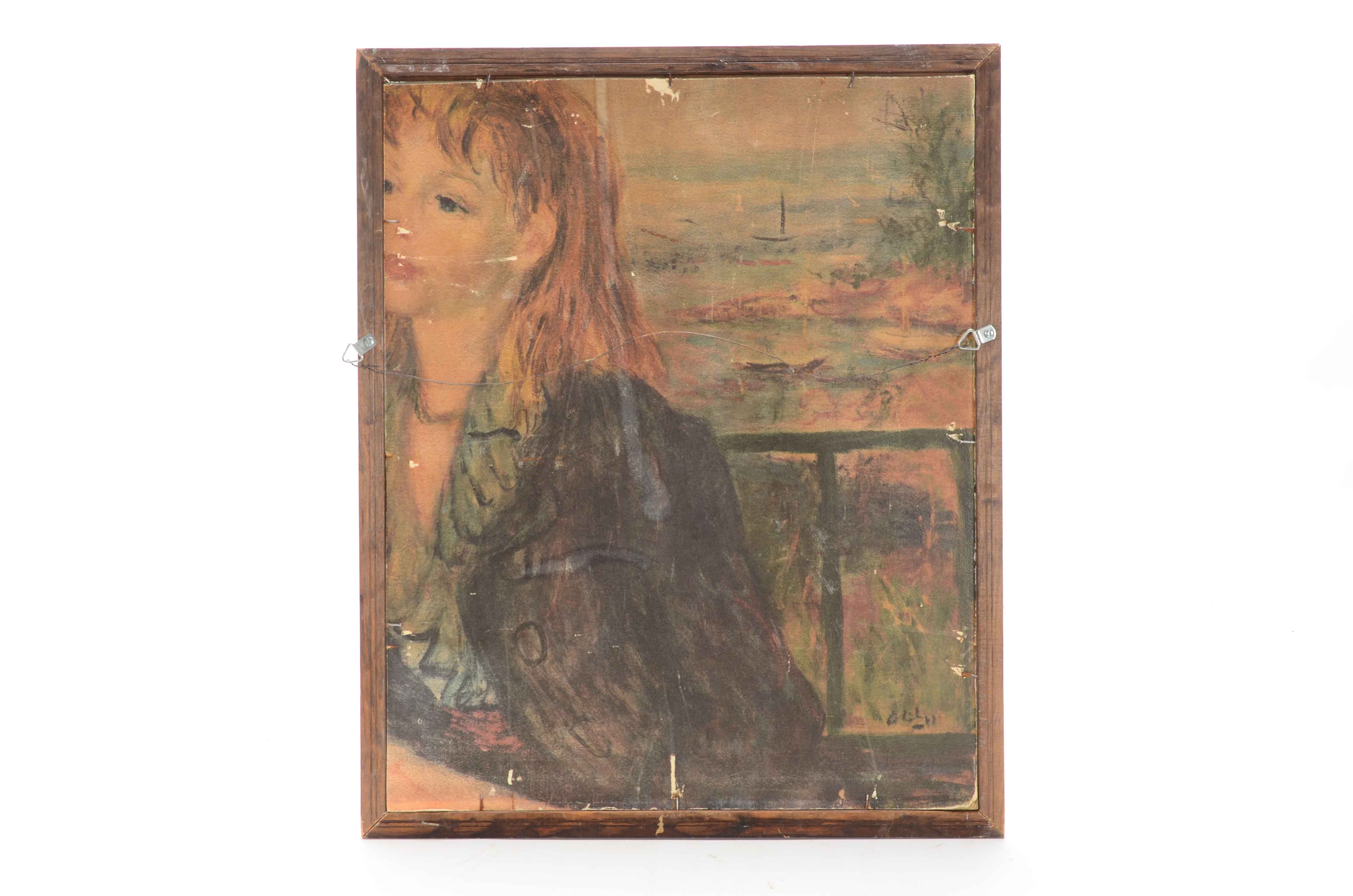 Vintage Signed Copy Drawing after Giovani Battiste Piazetta "Youth in a Cap"