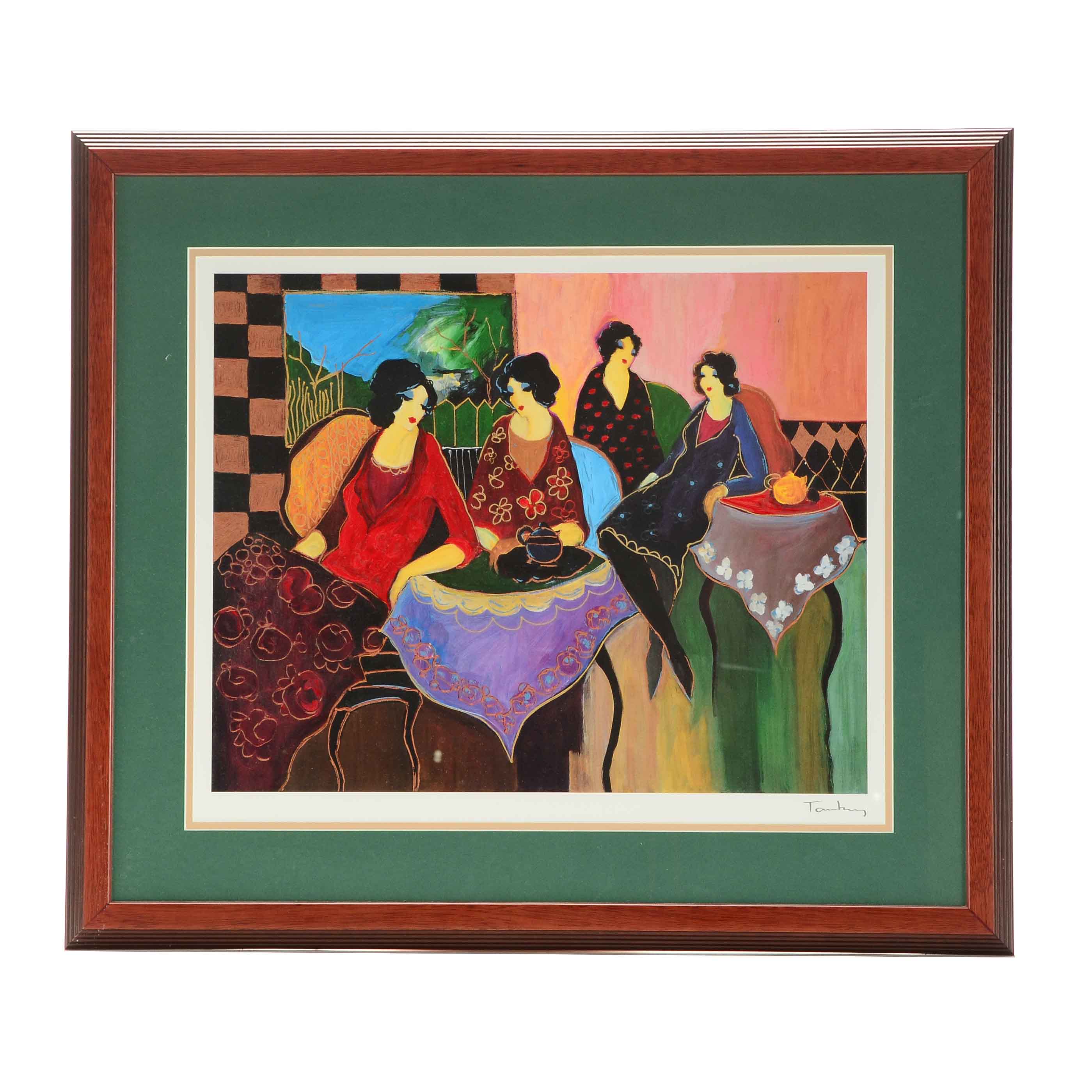 Itzchak Tarkay Seriolithograph "Two by Two"