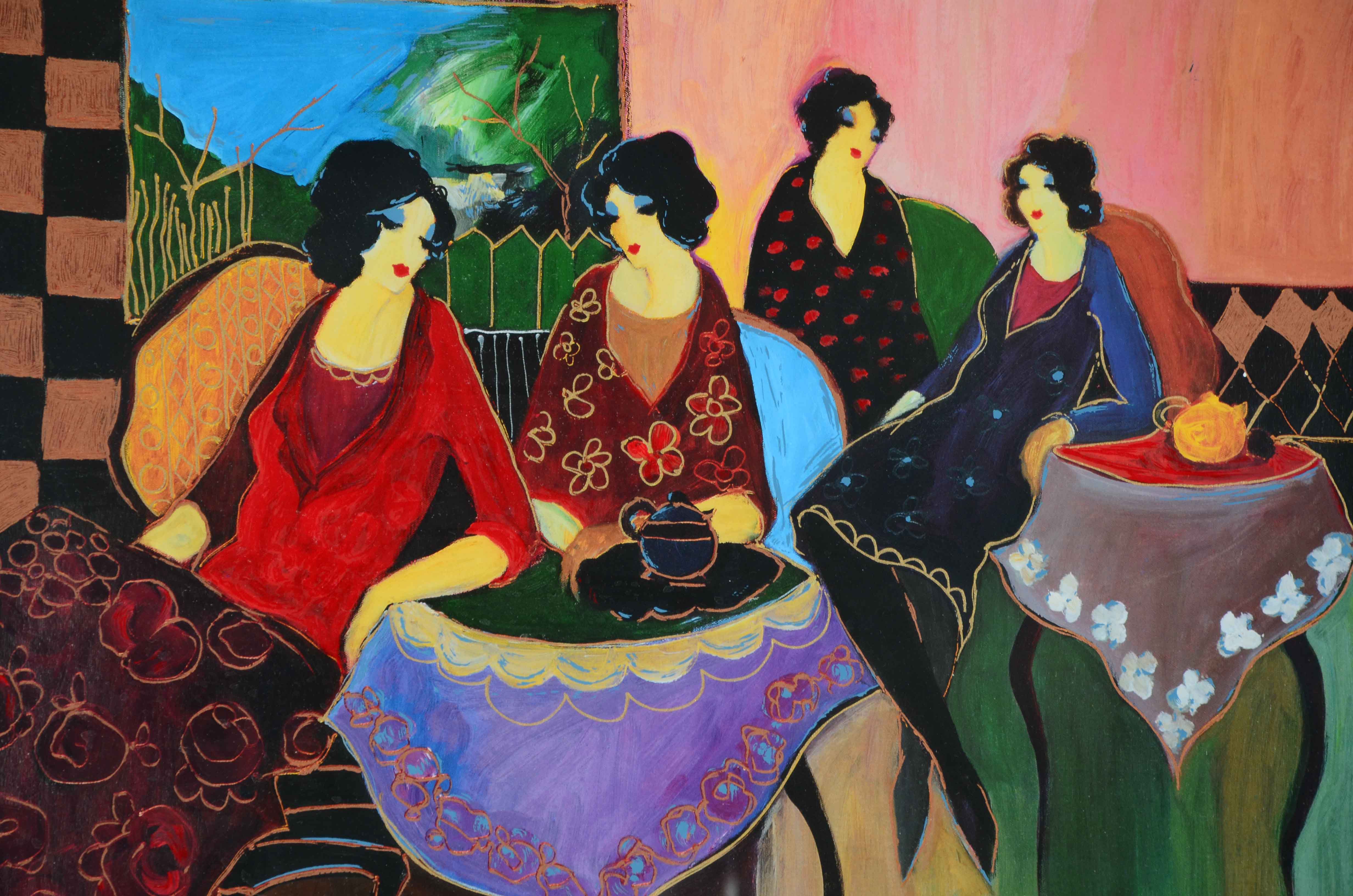 Itzchak Tarkay Seriolithograph "Two by Two"