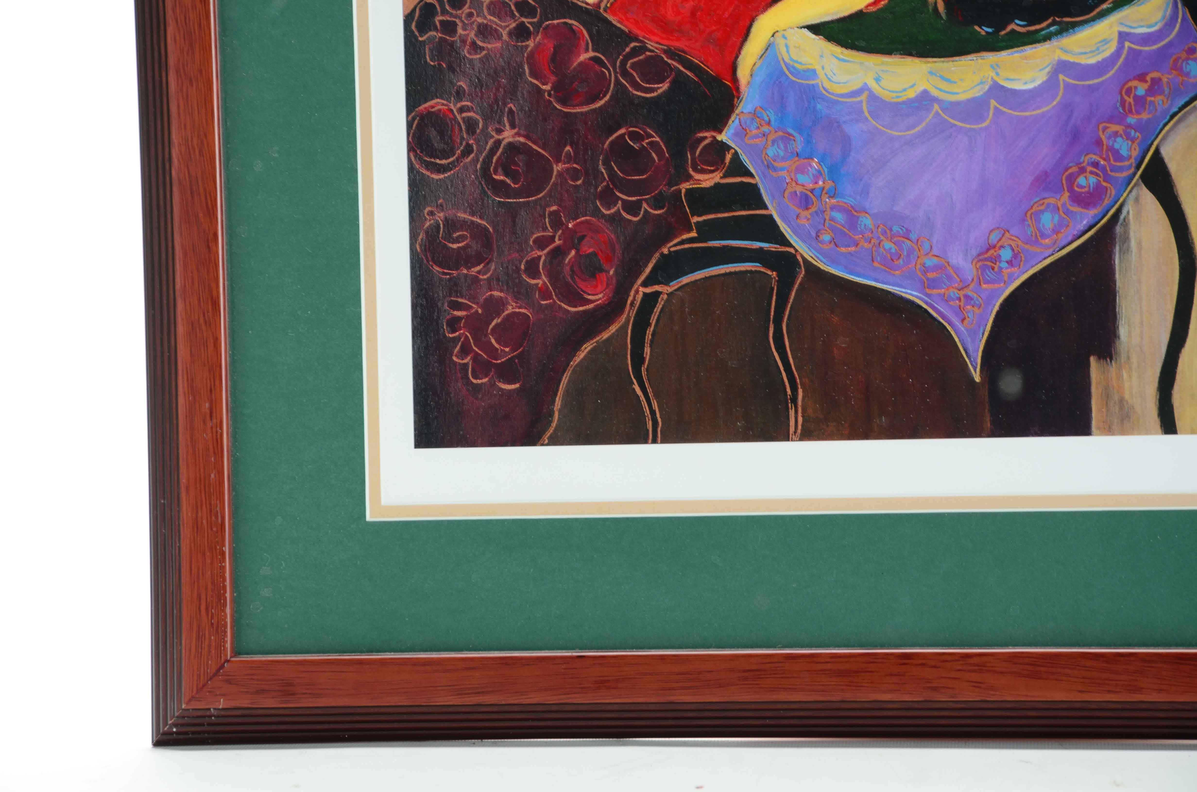 Itzchak Tarkay Seriolithograph "Two by Two"