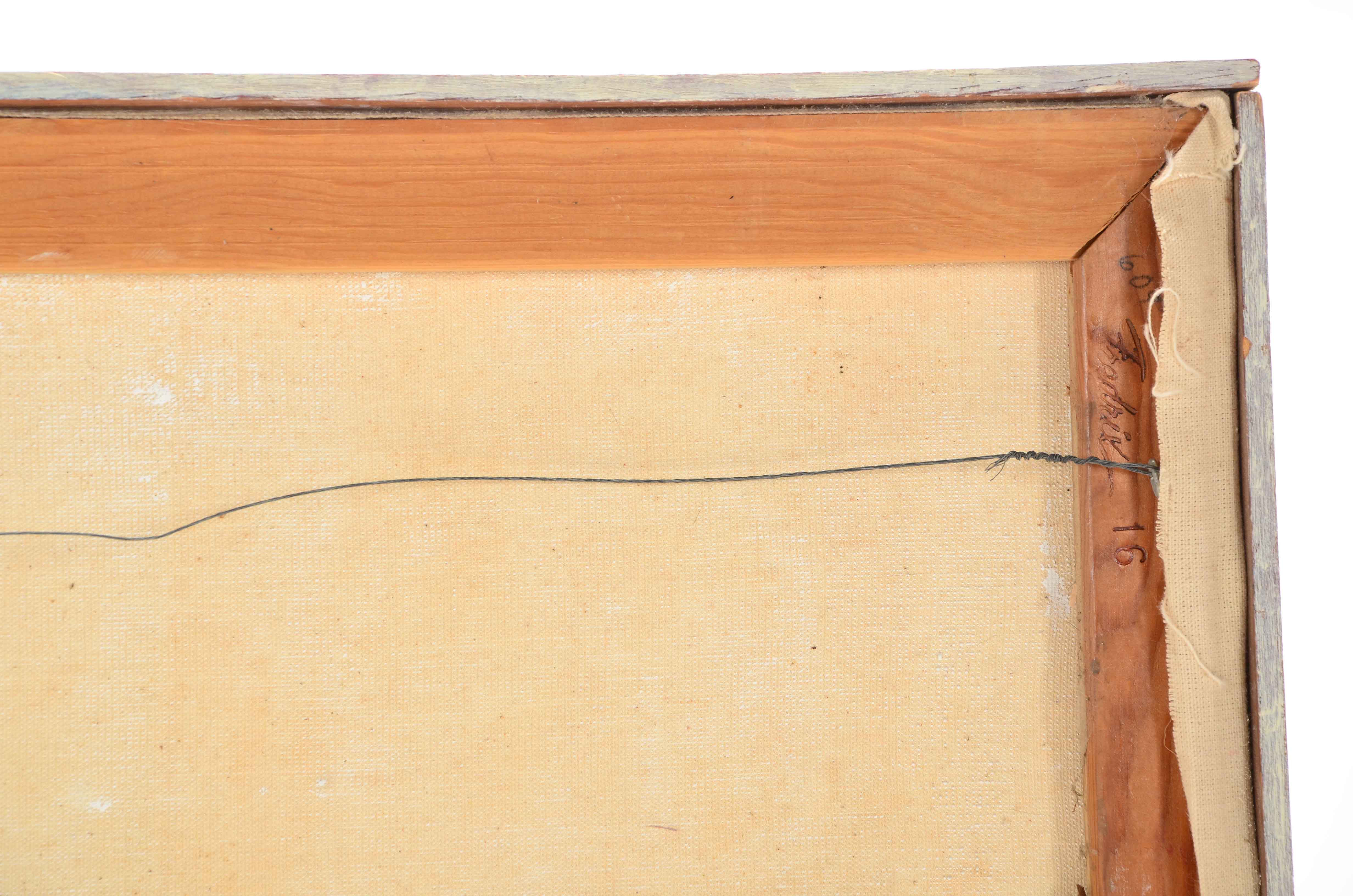 Signed Copy Painting after Theodore Rousseau "Under the Birches, Evening"