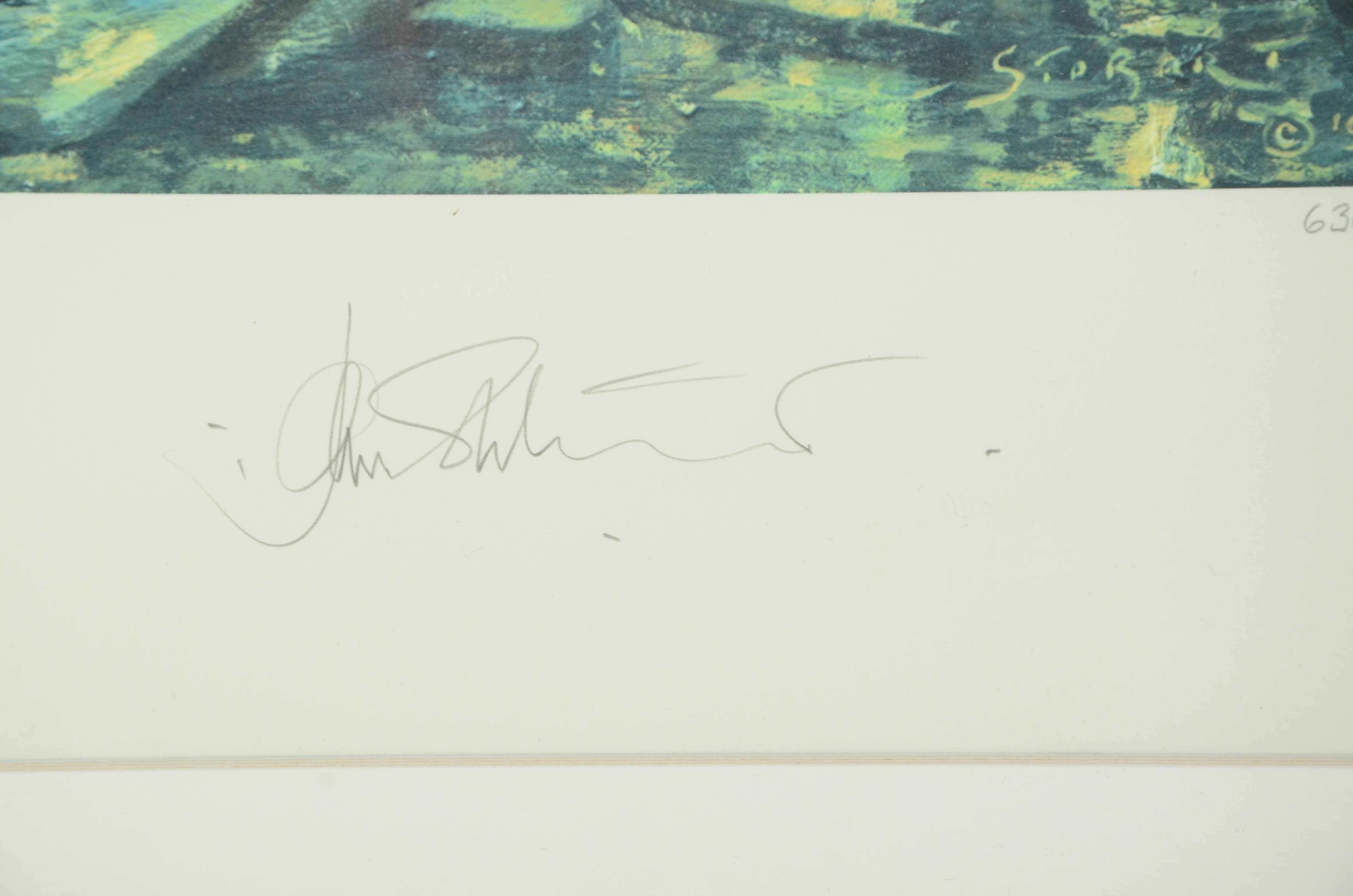 John Stobart Signed Offset Lithograph "Vallejo Street Warf"