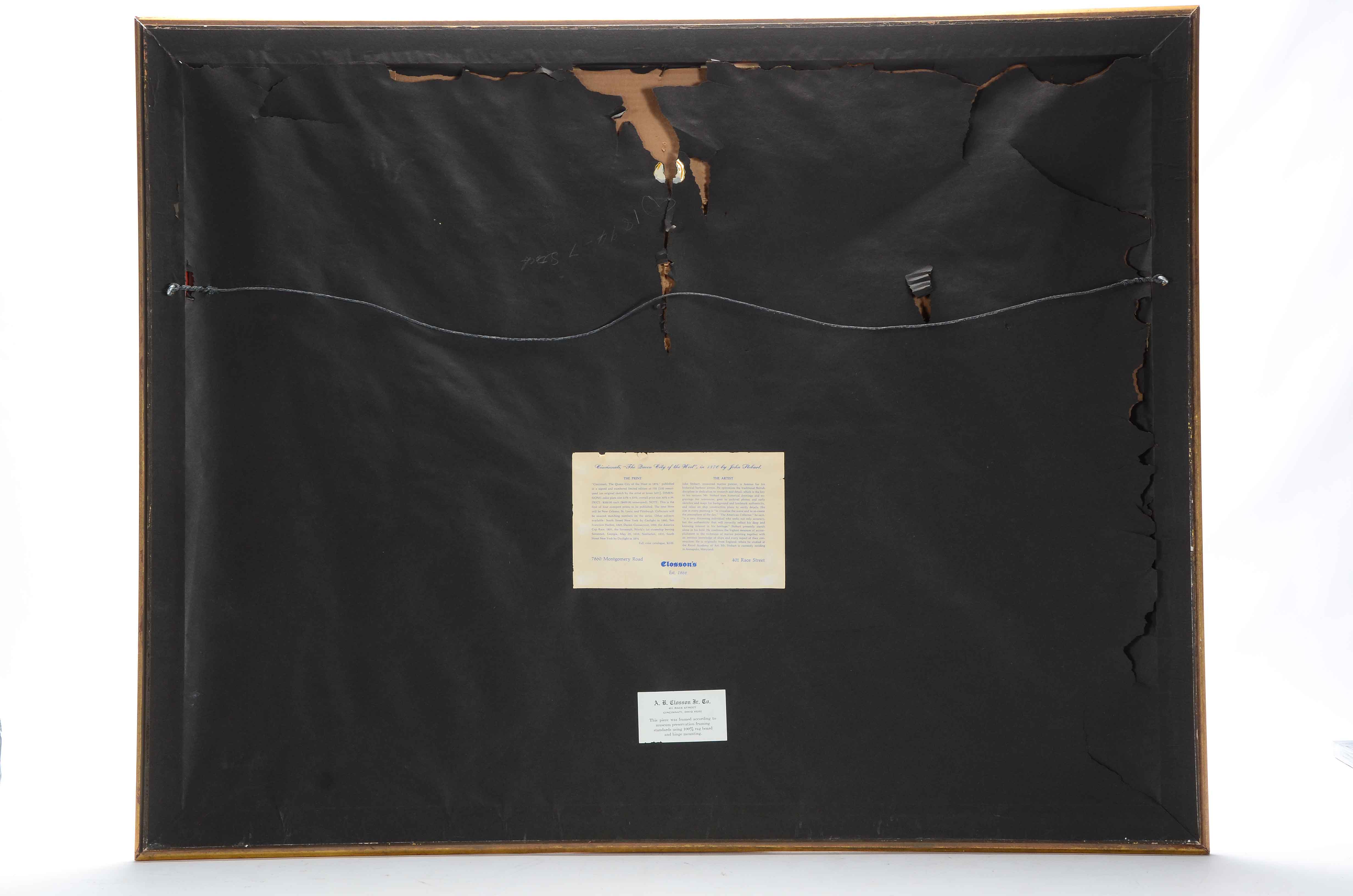 John Stobart Signed Offset Lithograph "Vallejo Street Warf"