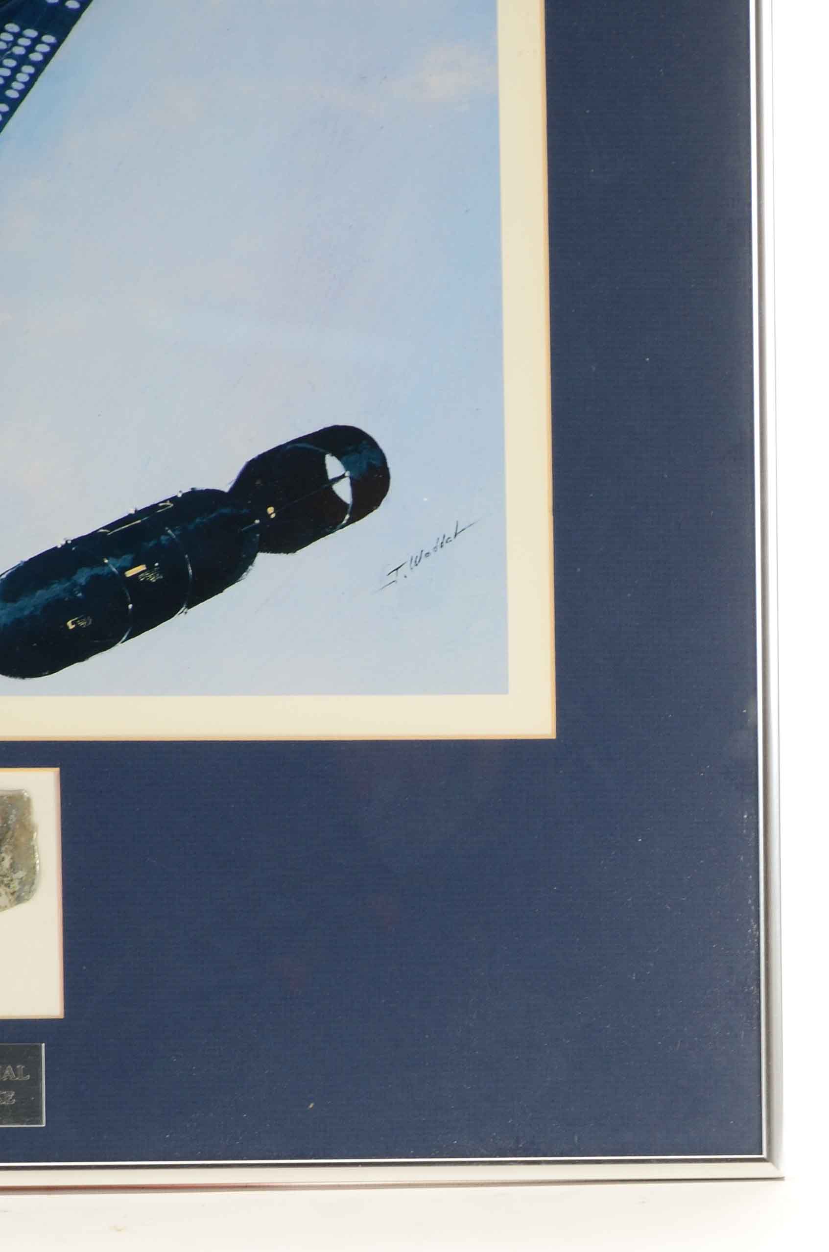 J. Woddal Signed Offset Lithograph of War Planes with Salvage