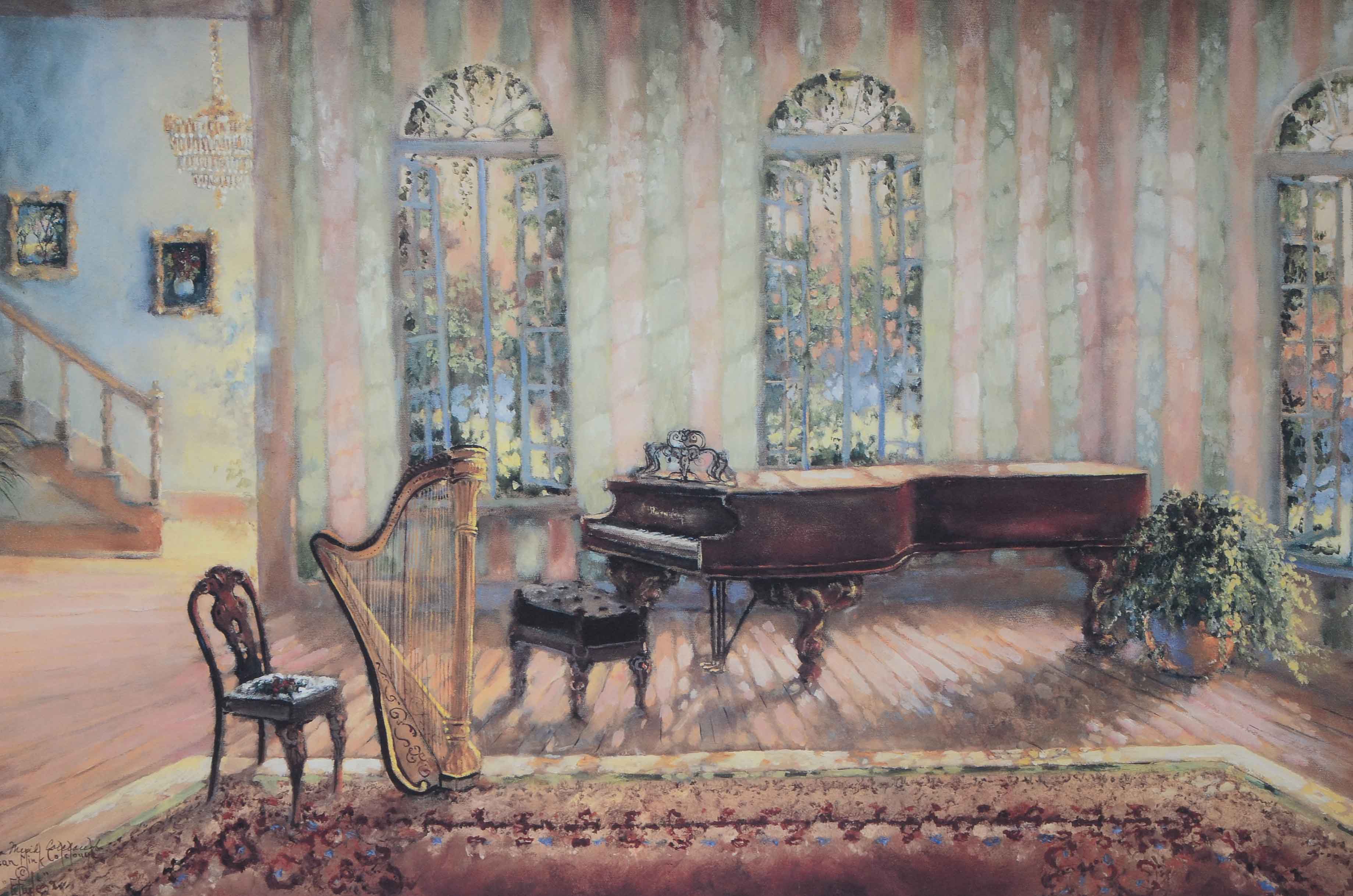 Susan Mink Colclough Limited Edition Offset Lithograph "Etudes"