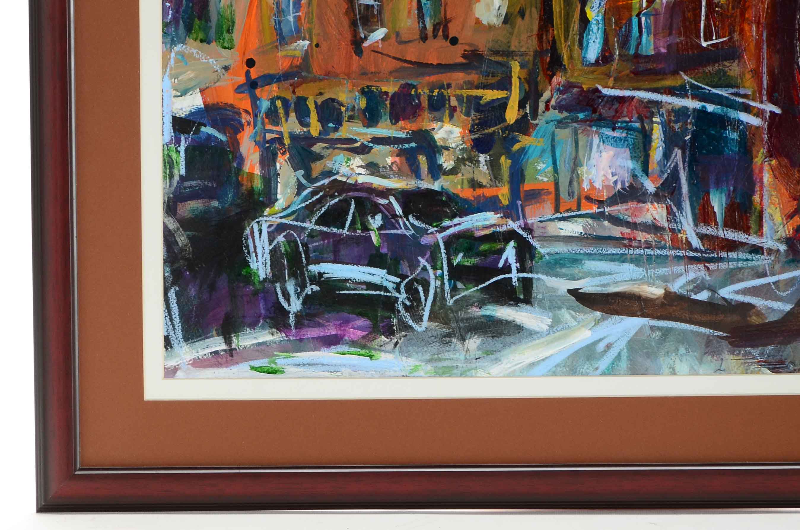 Robert Joyner Original Mixed Media Painting on Paper