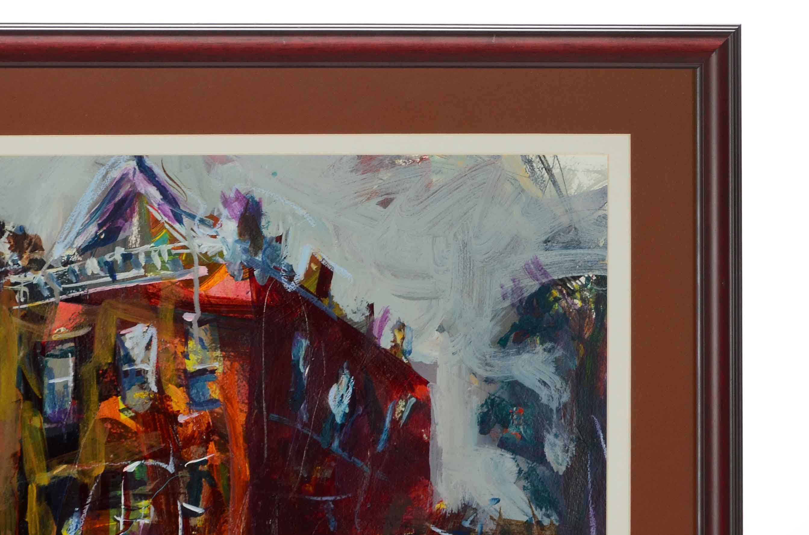 Robert Joyner Original Mixed Media Painting on Paper