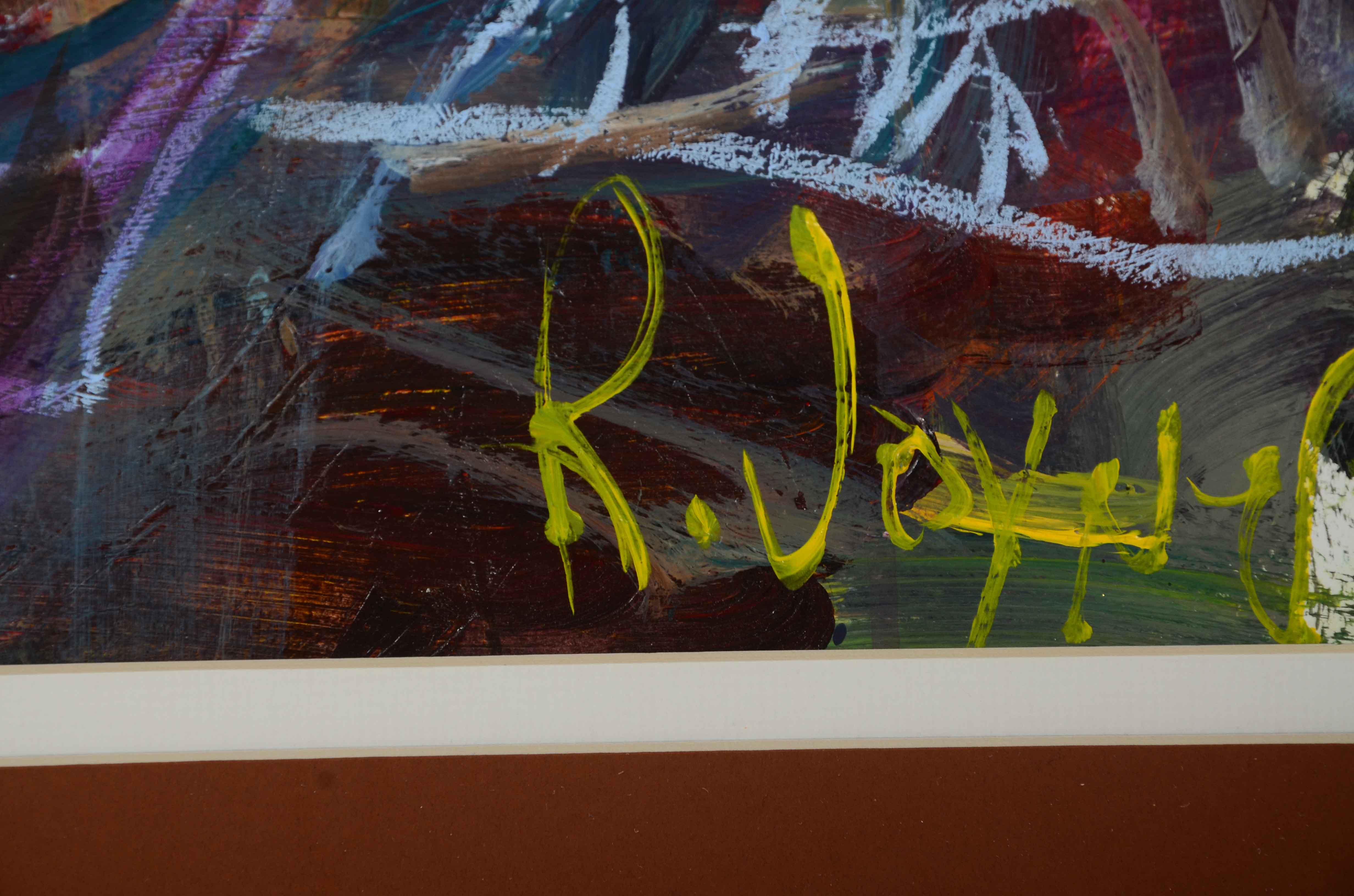 Robert Joyner Original Mixed Media Painting on Paper