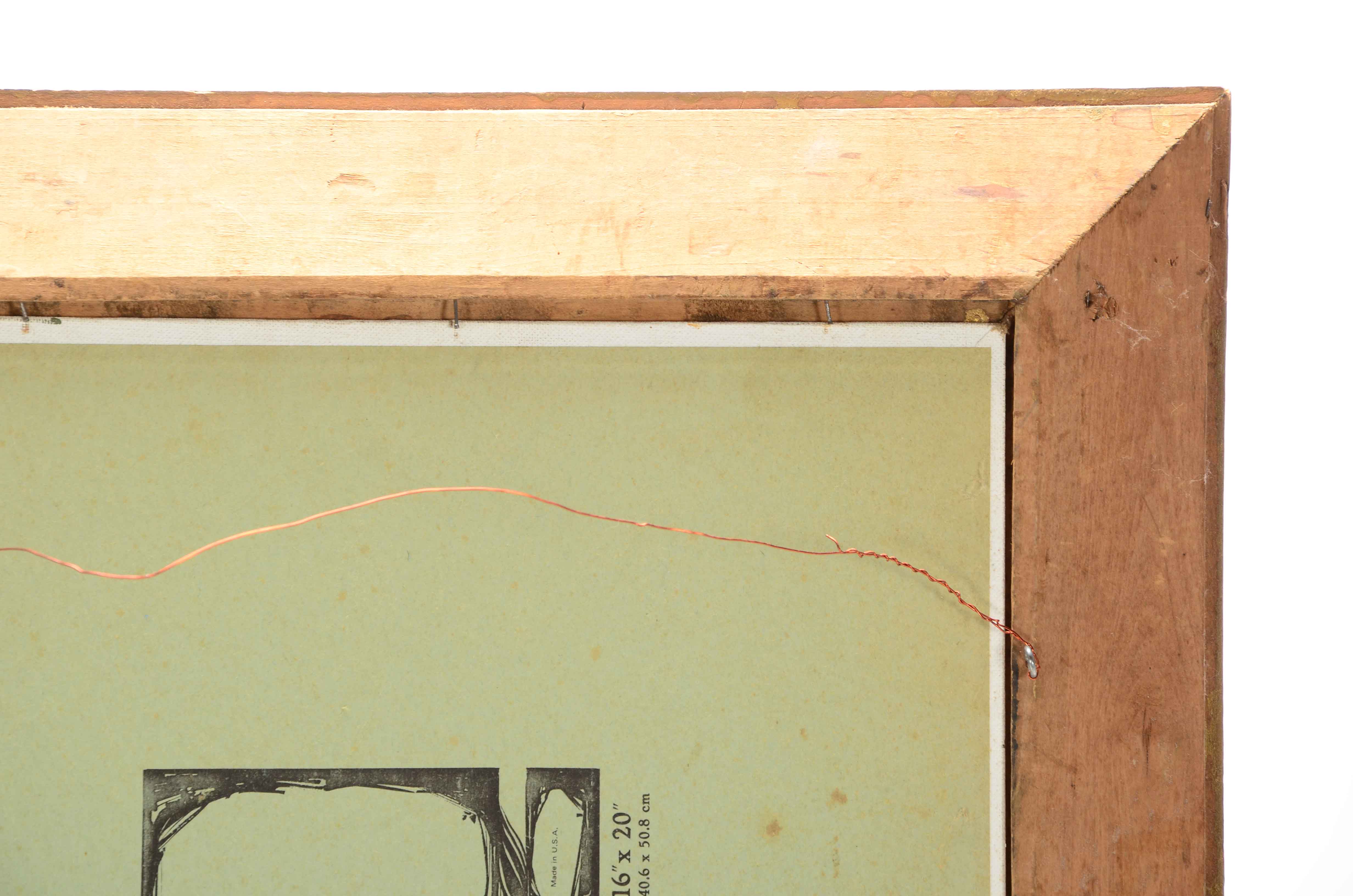 Robert Lahmann Oil on Canvas Board Painting of Townscape