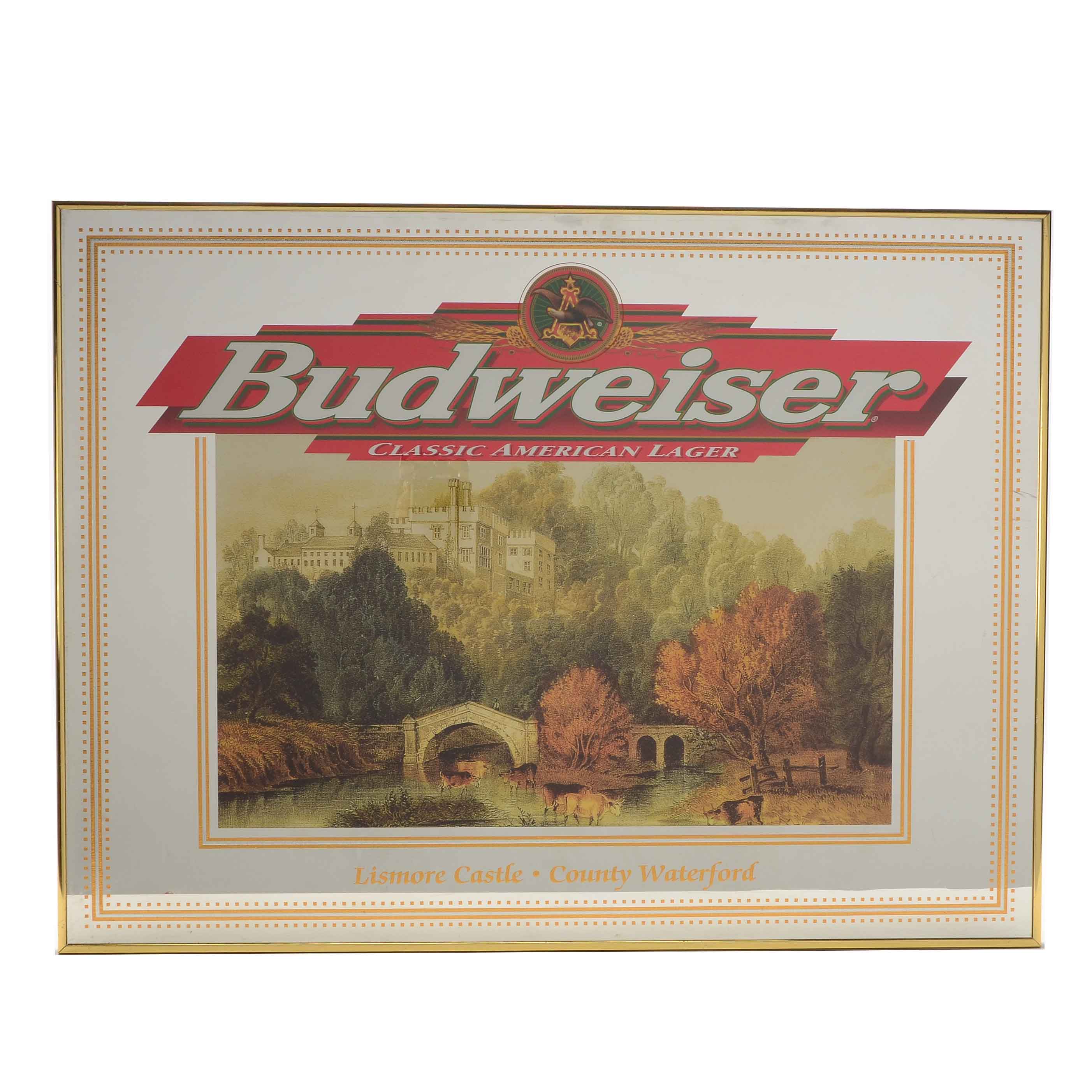 Budweiser Advertising Mirror
