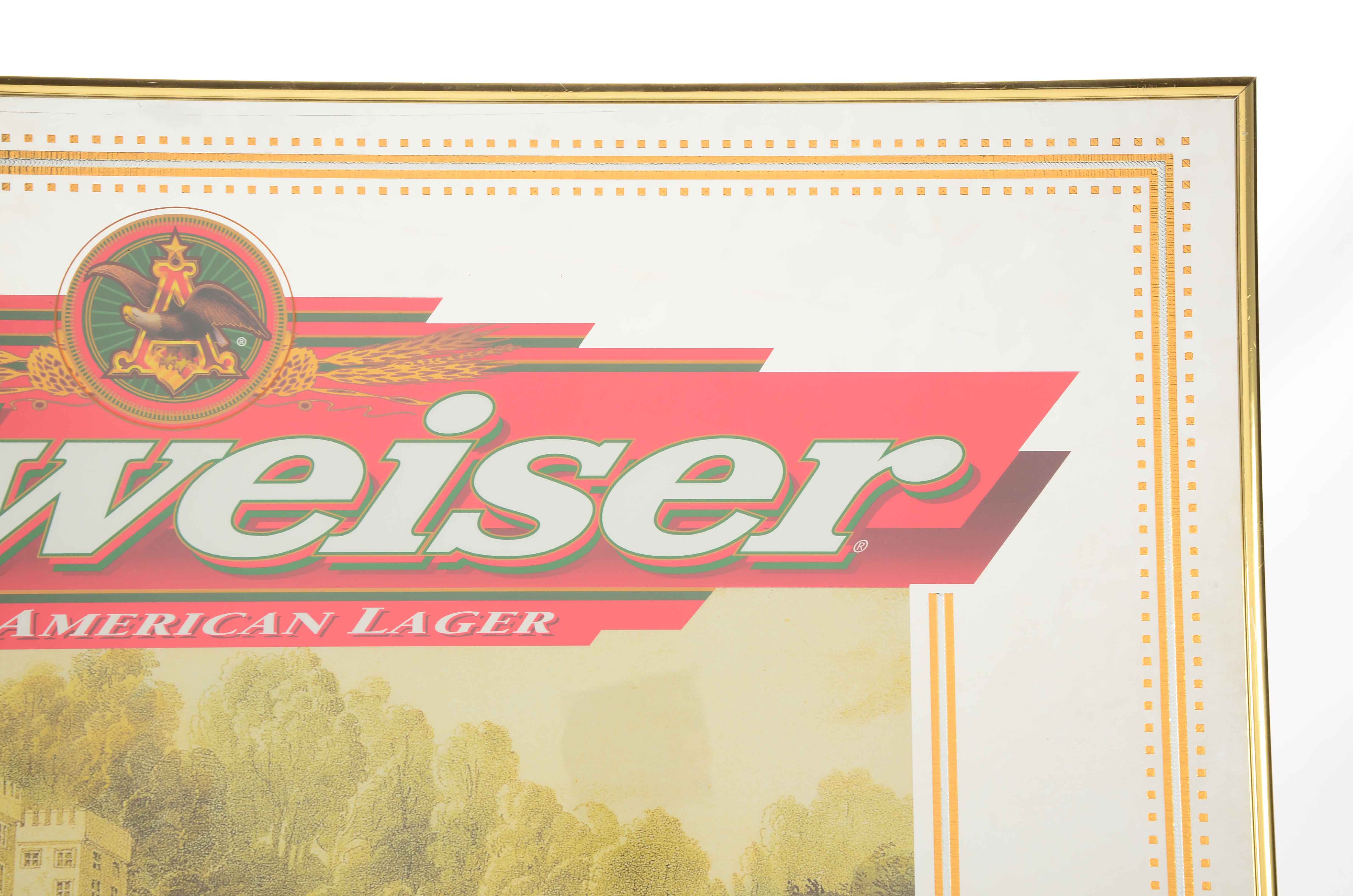 Budweiser Advertising Mirror