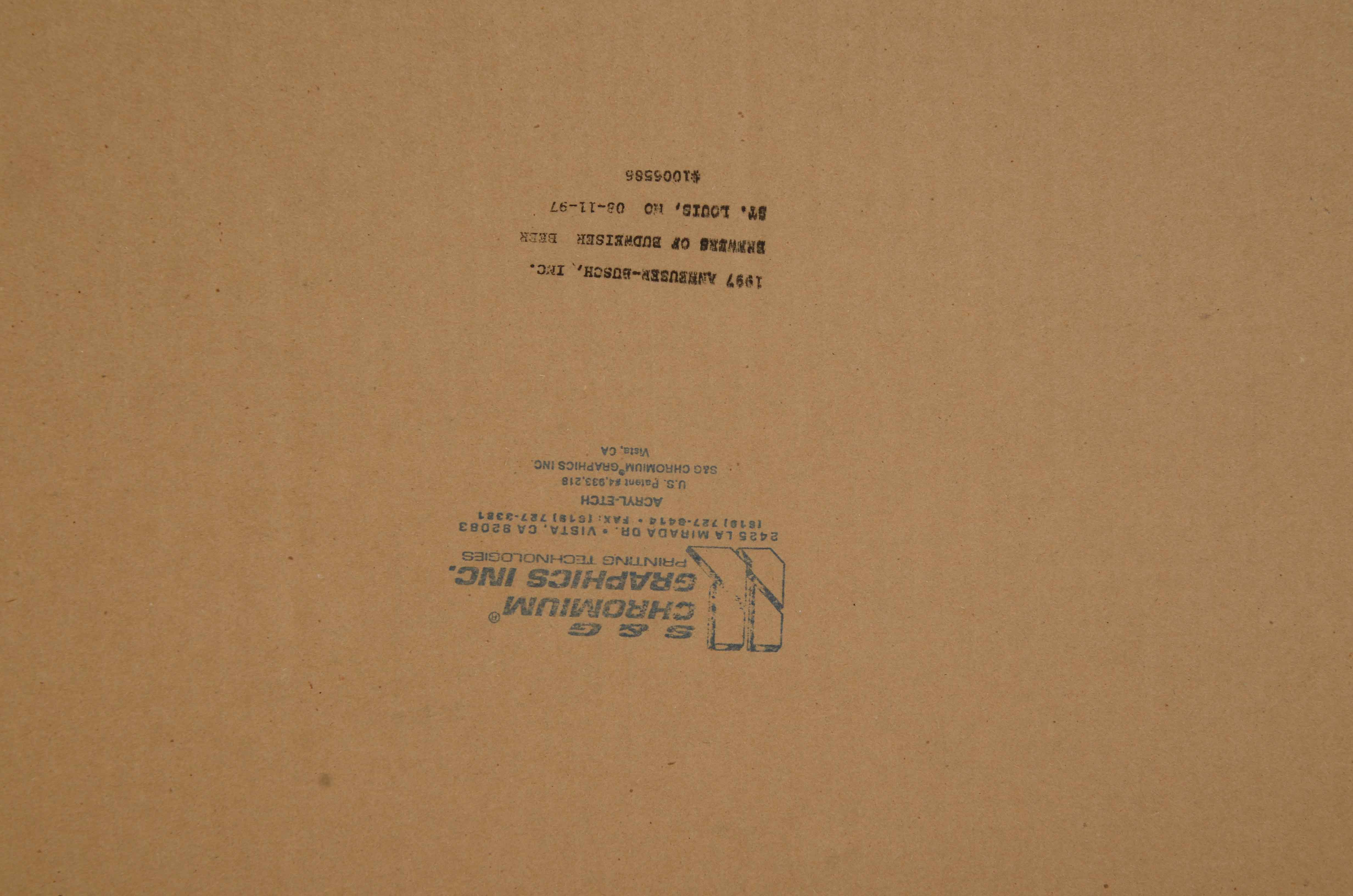 Budweiser Advertising Mirror