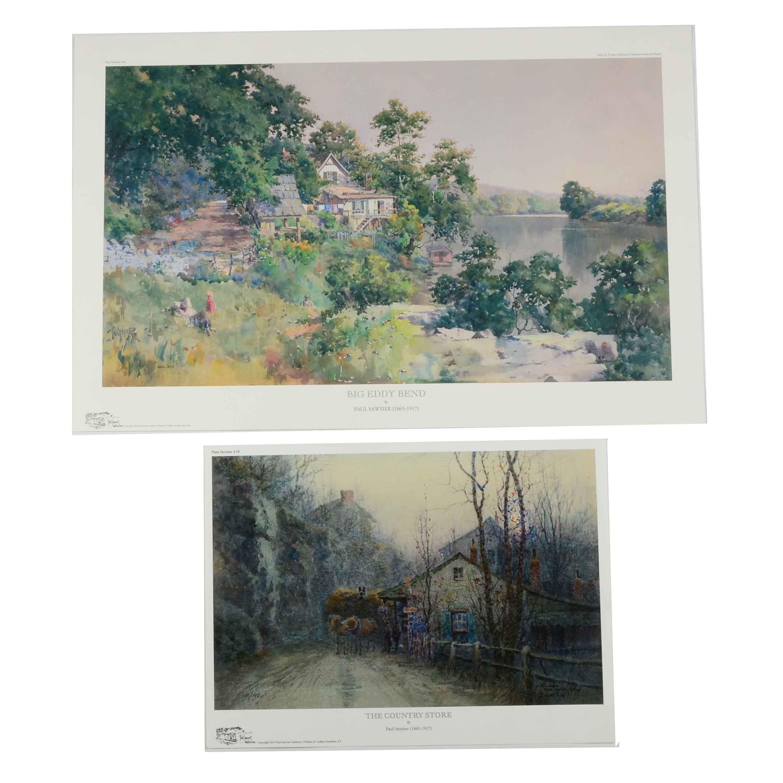 Pair of Limited Edition Giclees After Paul Sawyier