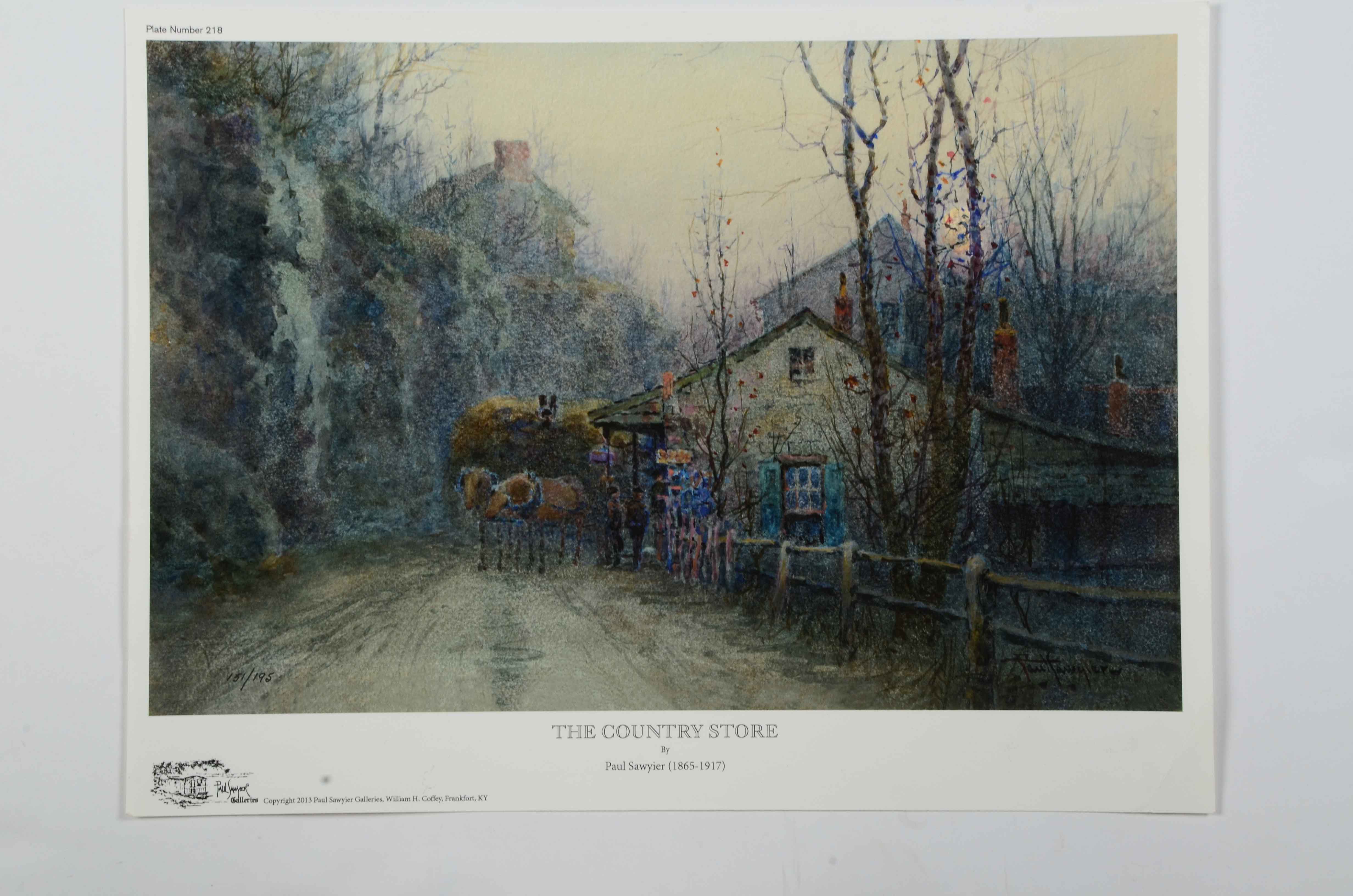 Pair of Limited Edition Giclees After Paul Sawyier