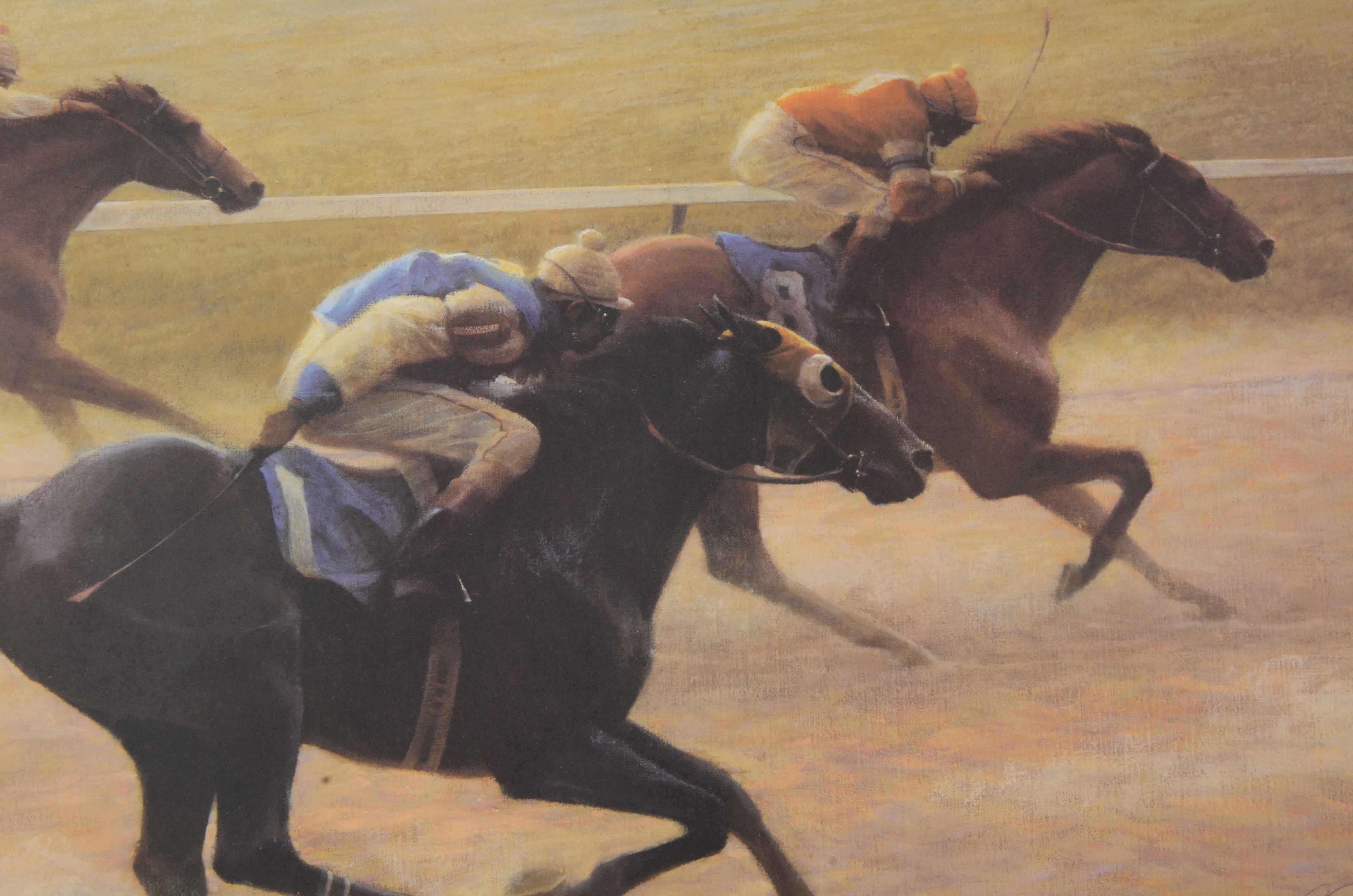 James L. Crow Signed Limited Edition Offset Lithograph "Going to the Whip"