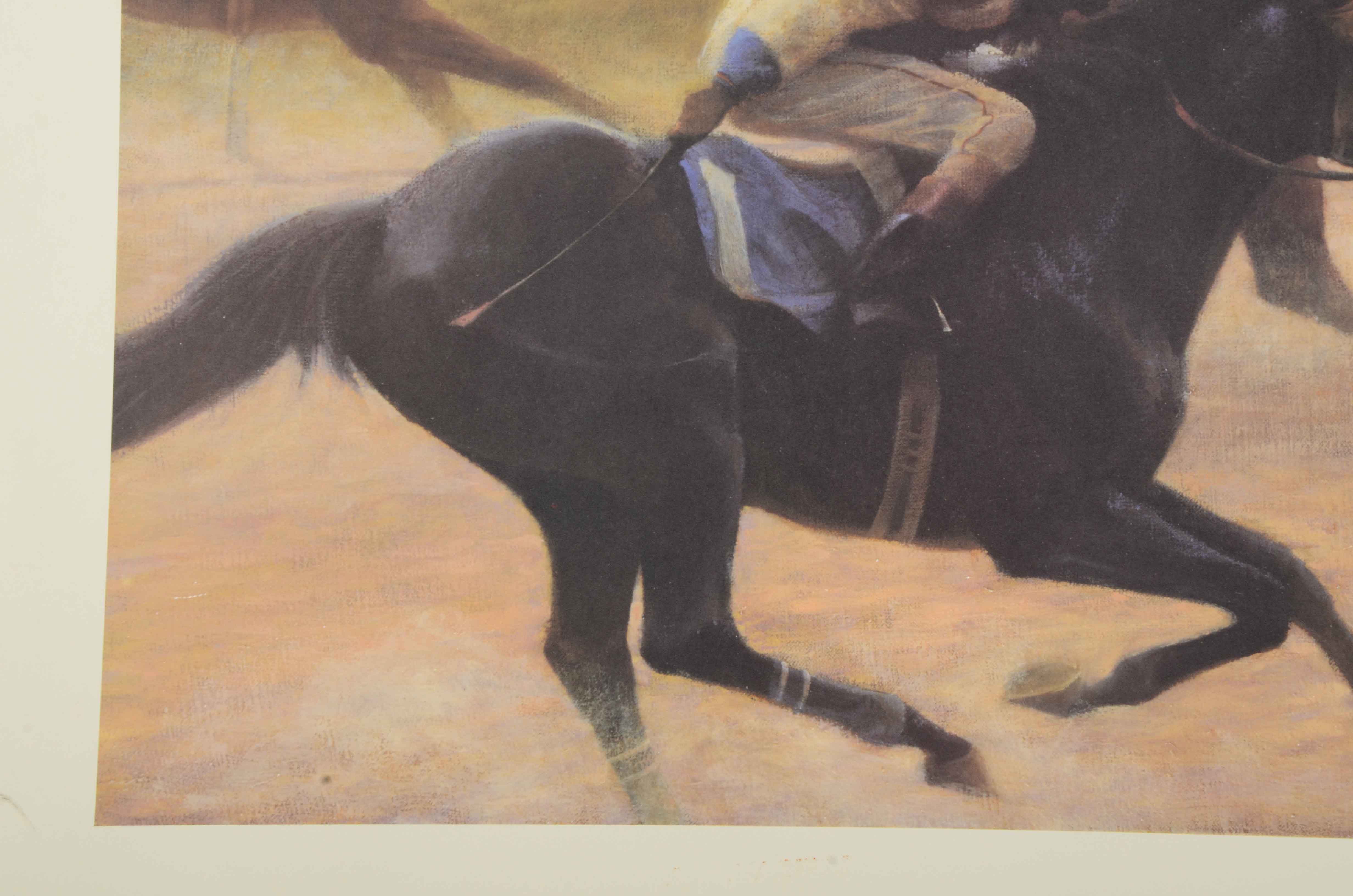 James L. Crow Signed Limited Edition Offset Lithograph "Going to the Whip"