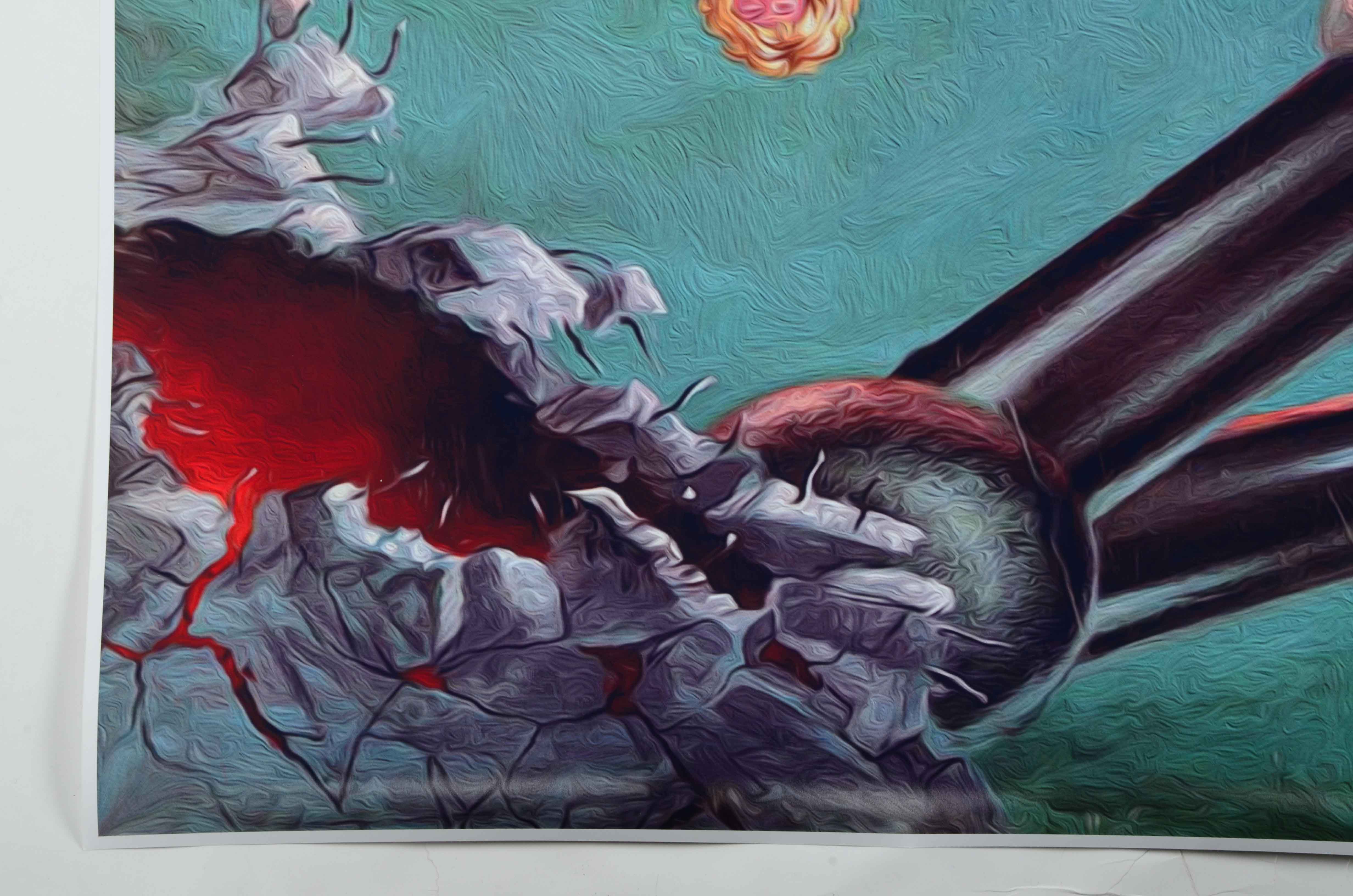 Giclee Poster of Frank Kelly Freas' Cover Art for Queen's "News of the World"