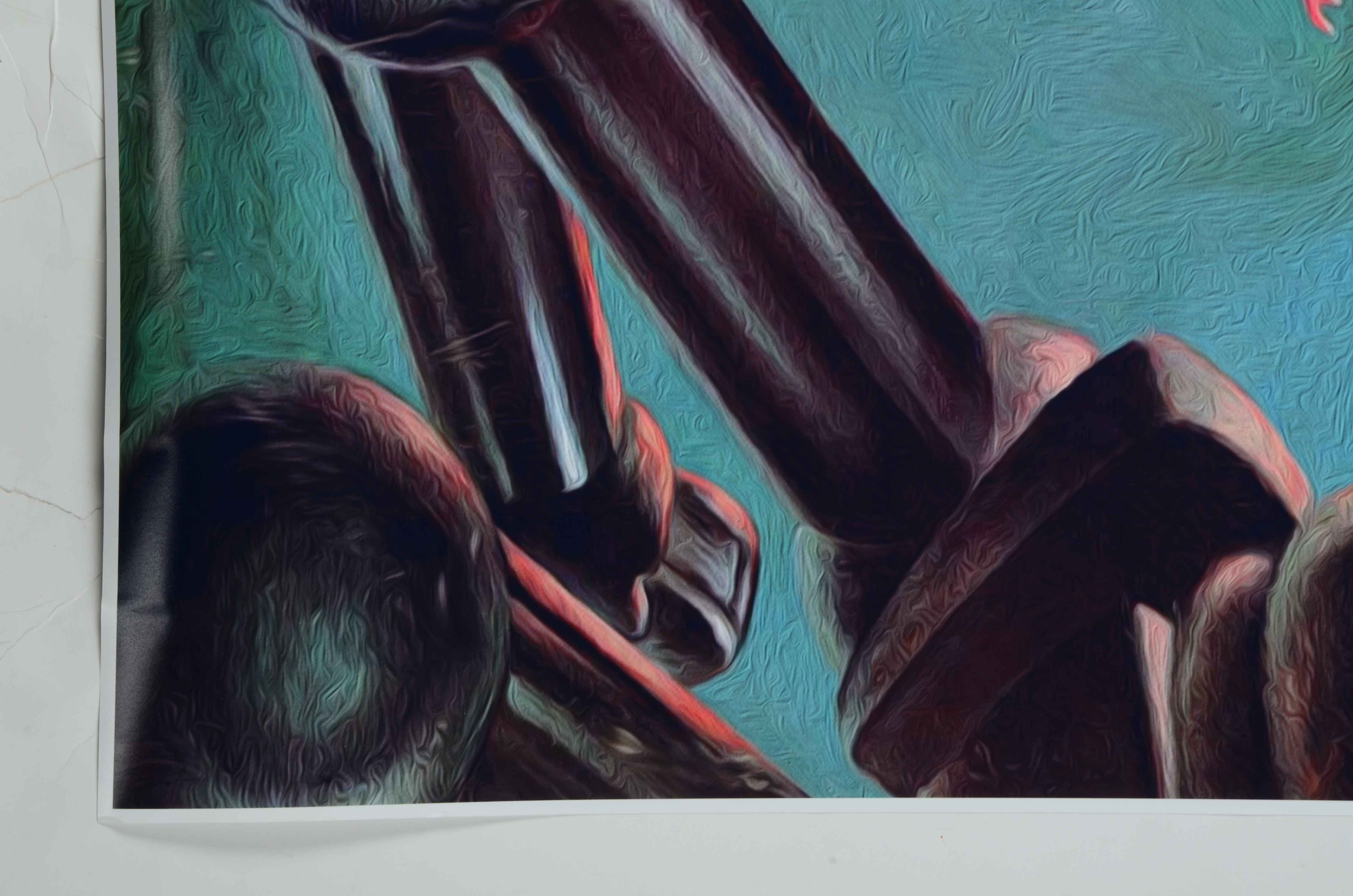 Giclee Poster of Frank Kelly Freas' Cover Art for Queen's "News of the World"