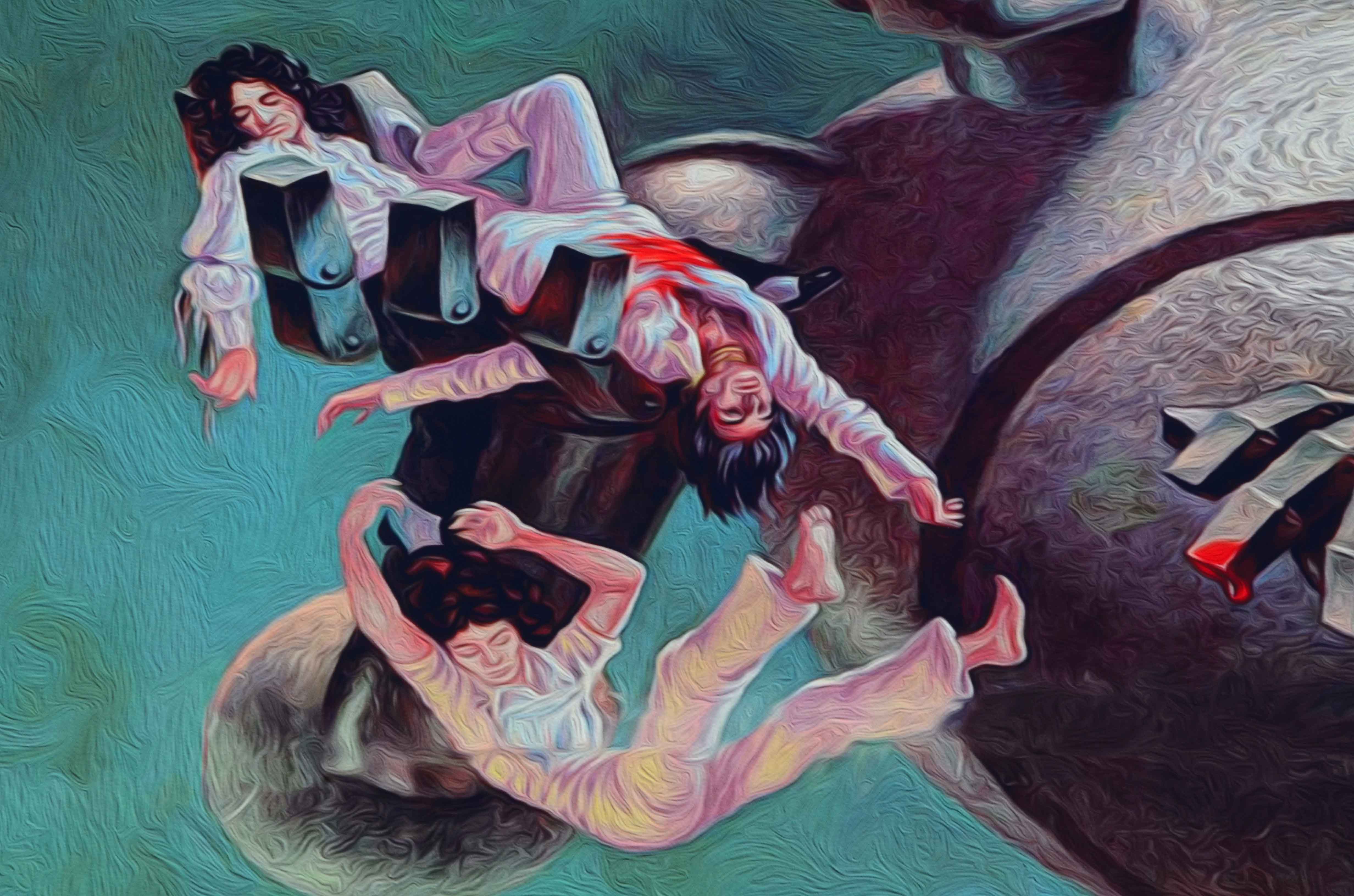 Giclee Poster of Frank Kelly Freas' Cover Art for Queen's "News of the World"