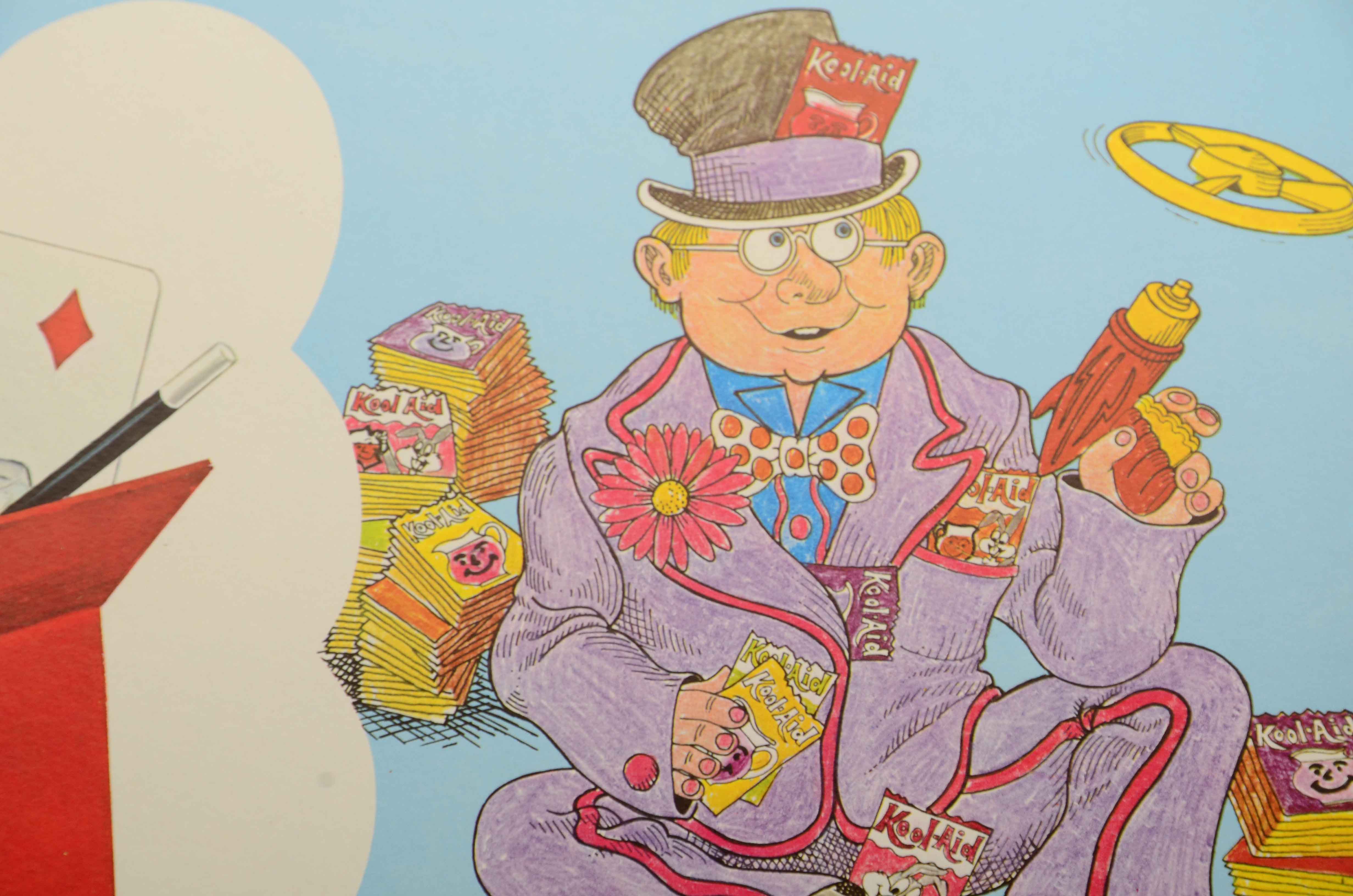 Two 1968 "Kool-Aid" Free Toys Cardboard Signs