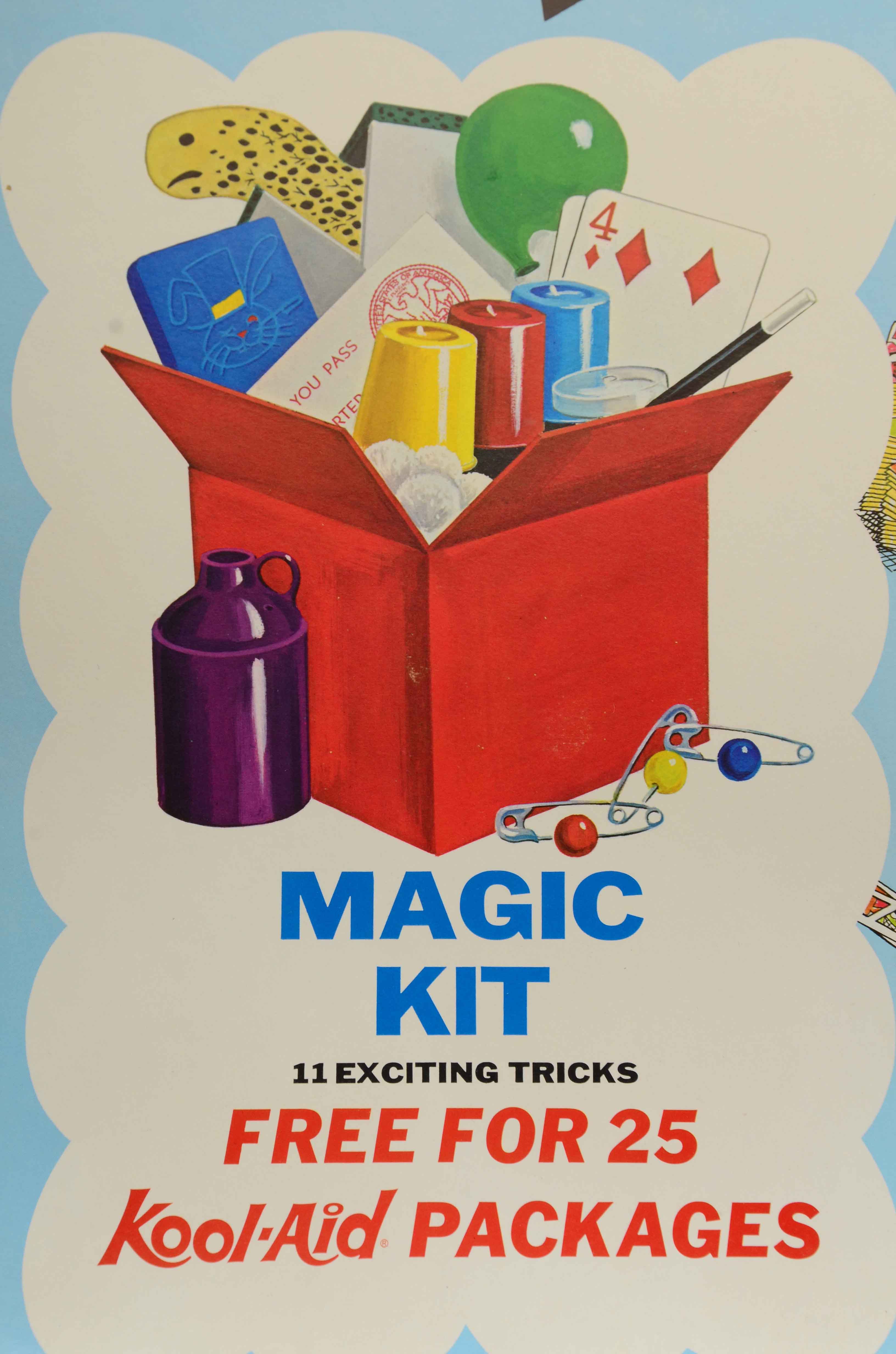 Two 1968 "Kool-Aid" Free Toys Cardboard Signs