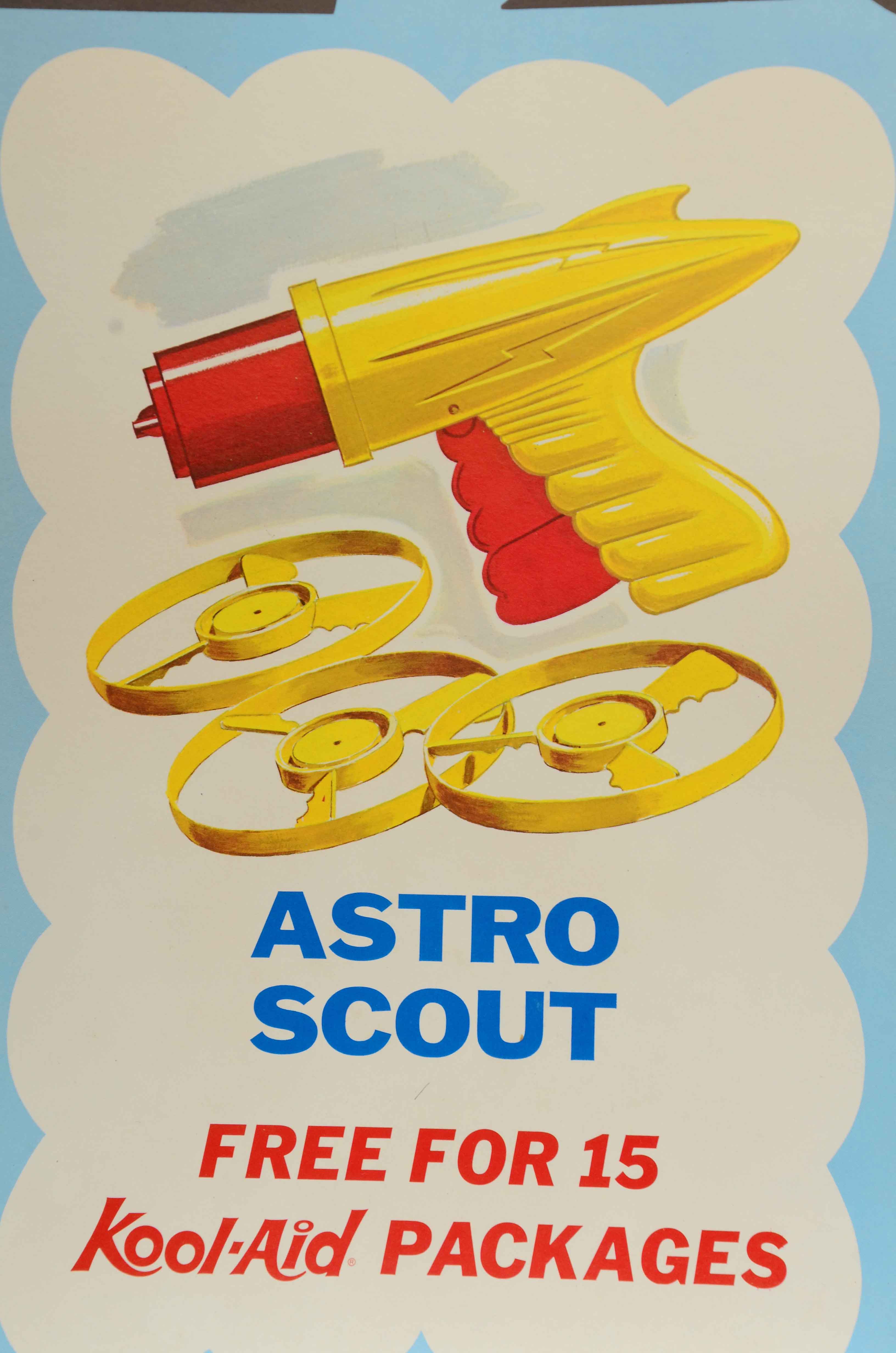 Two 1968 "Kool-Aid" Free Toys Cardboard Signs