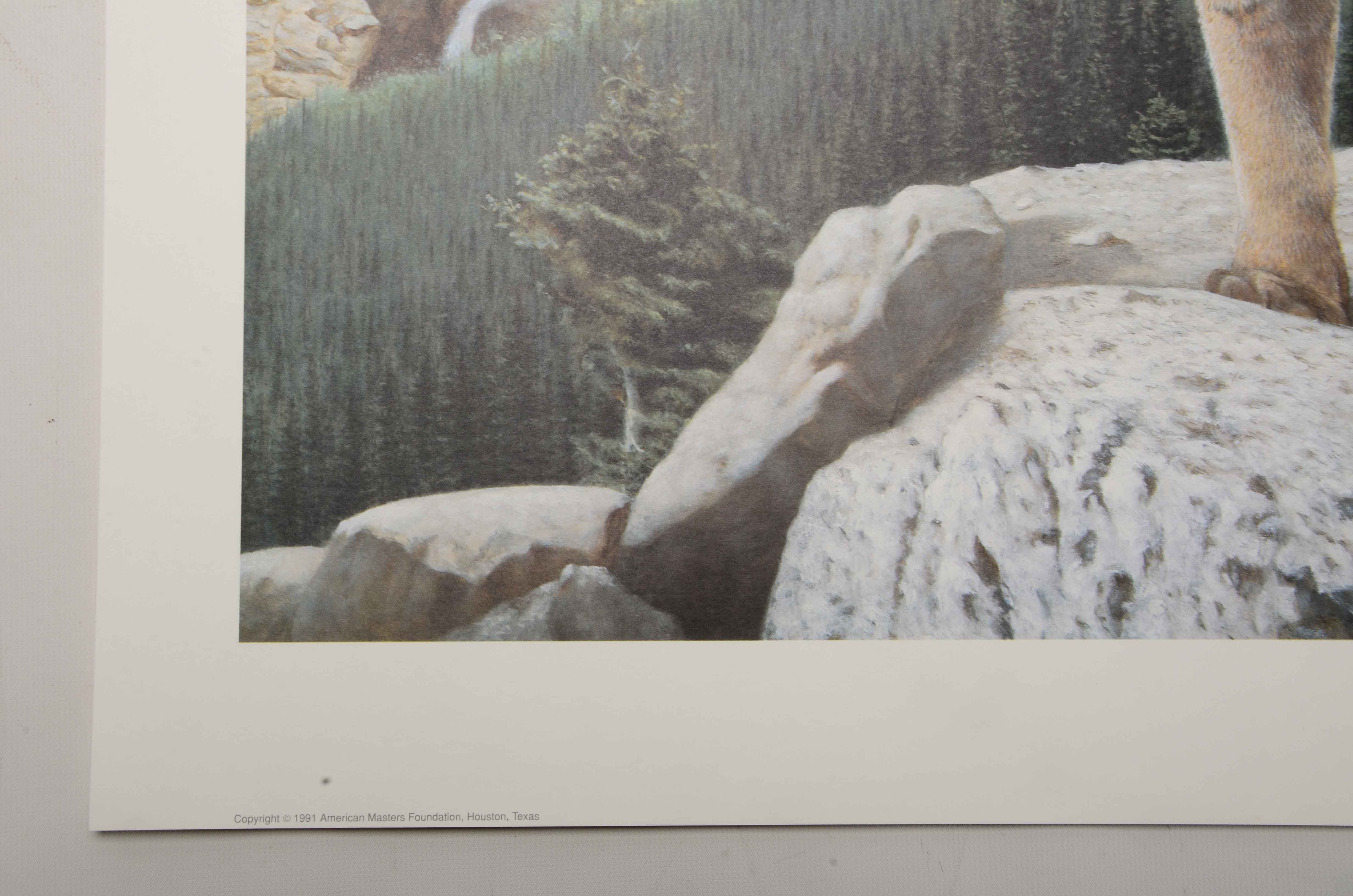 Charles Fracé Signed Limited Edition Offset Lithograph "His Domain"