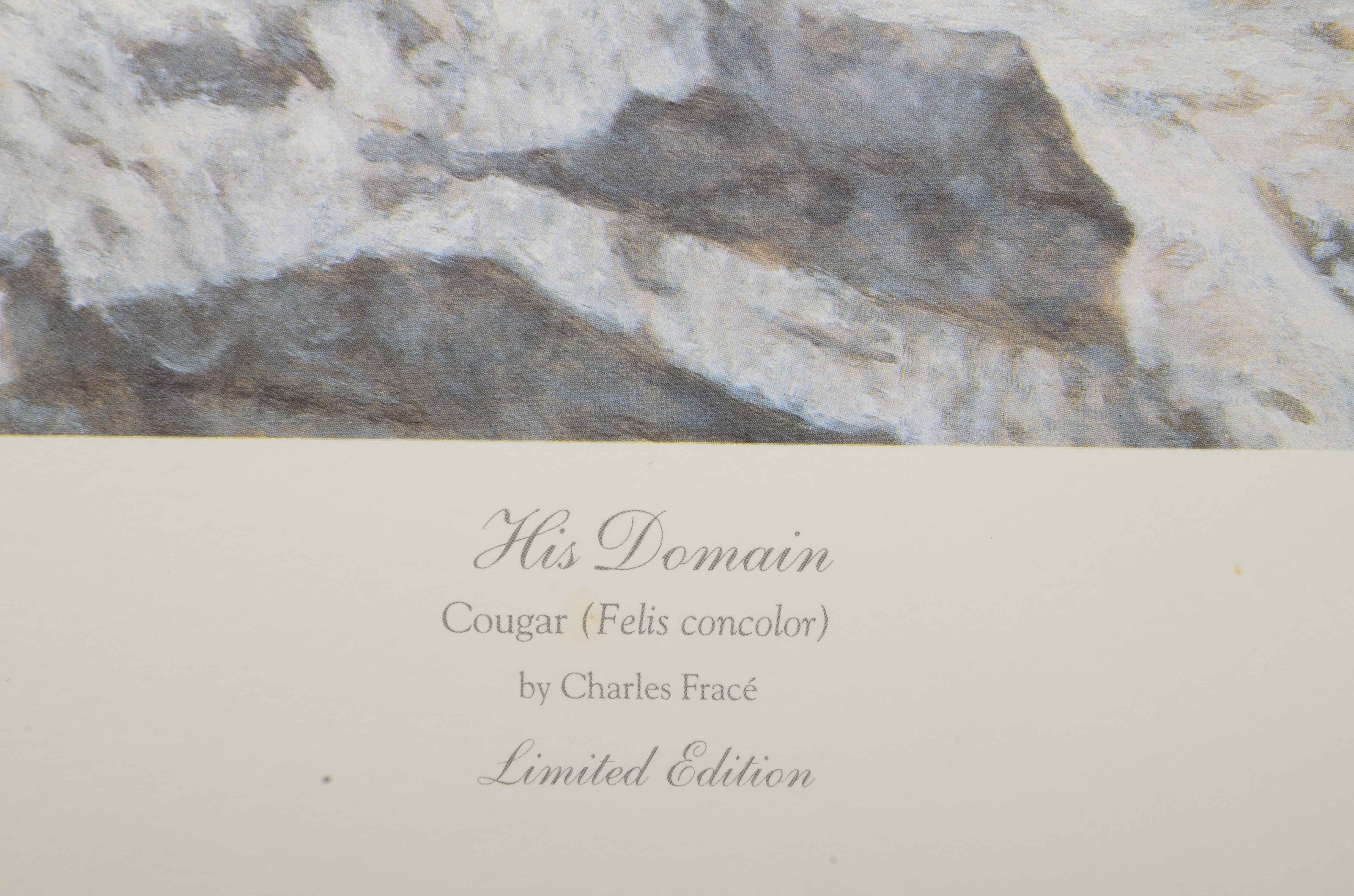 Charles Fracé Signed Limited Edition Offset Lithograph "His Domain"