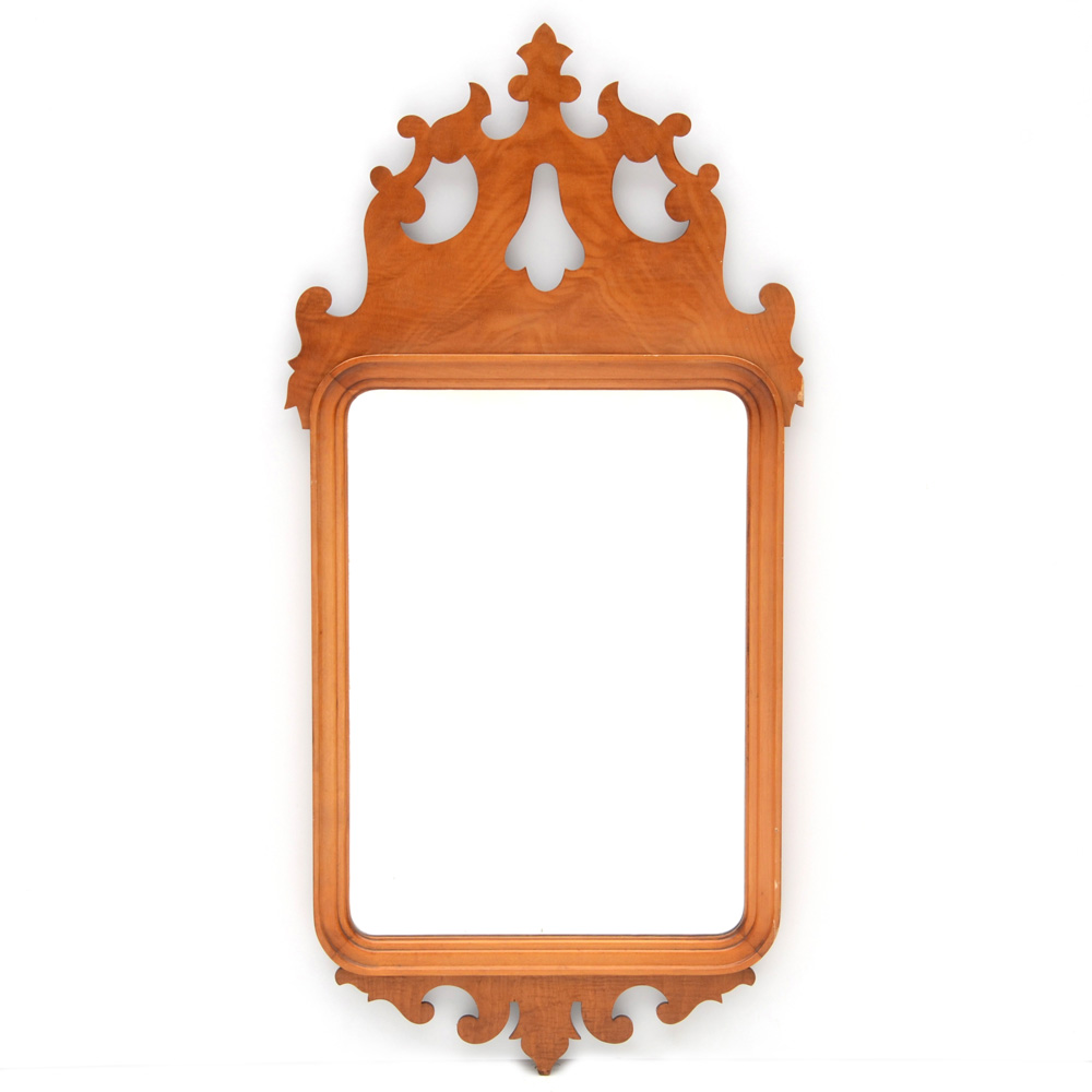 Carved Maple Mirror