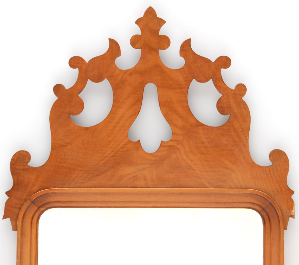 Carved Maple Mirror