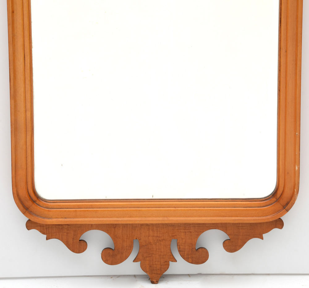 Carved Maple Mirror