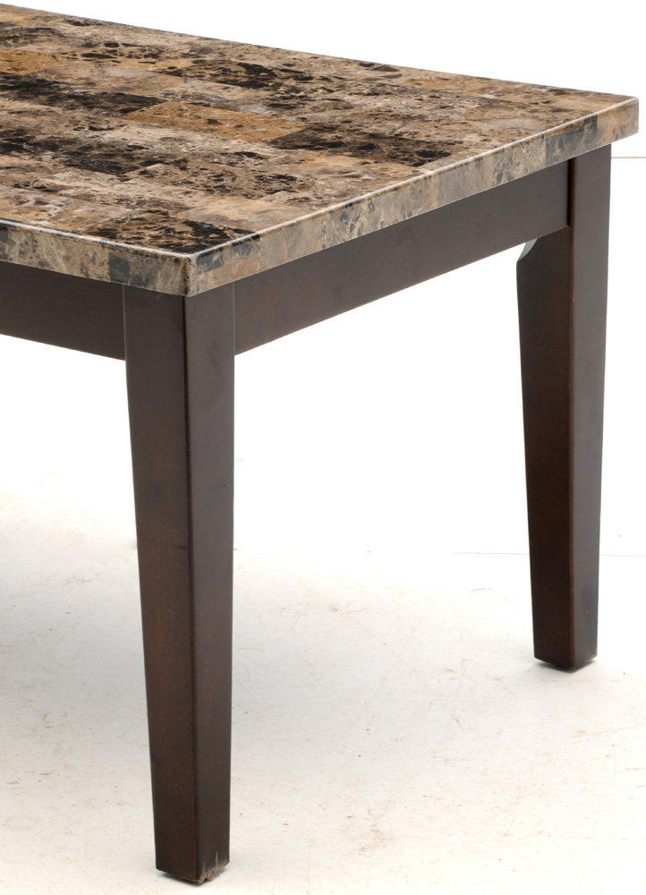 Faux Stone Top Coffee Table and End Tables