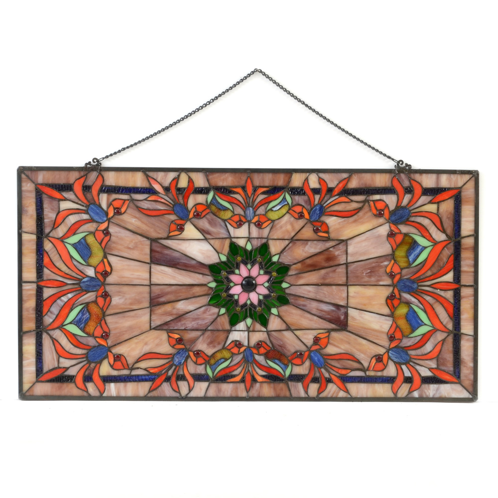 Stained Glass Hanging Window Panel