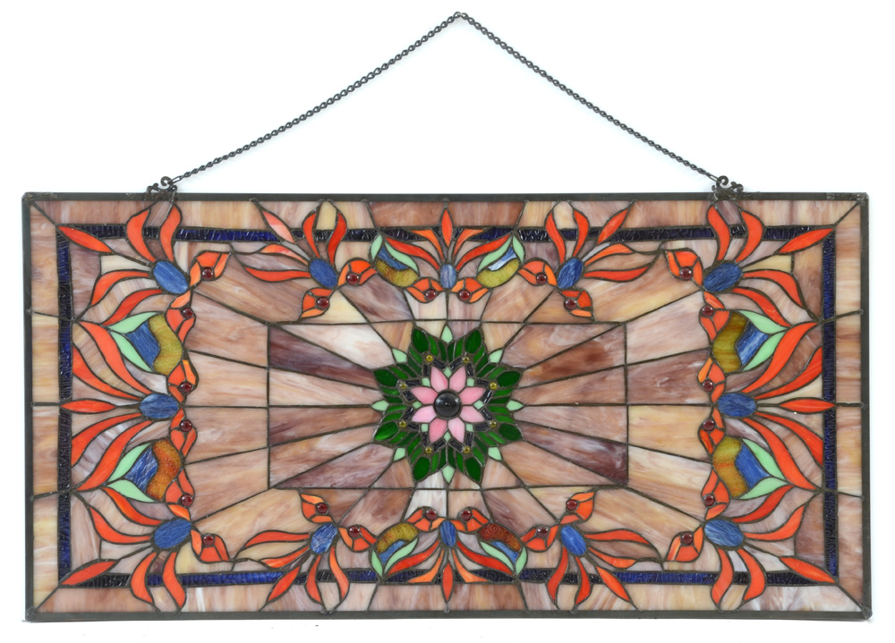 Stained Glass Hanging Window Panel