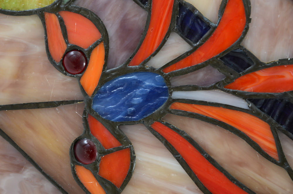 Stained Glass Hanging Window Panel