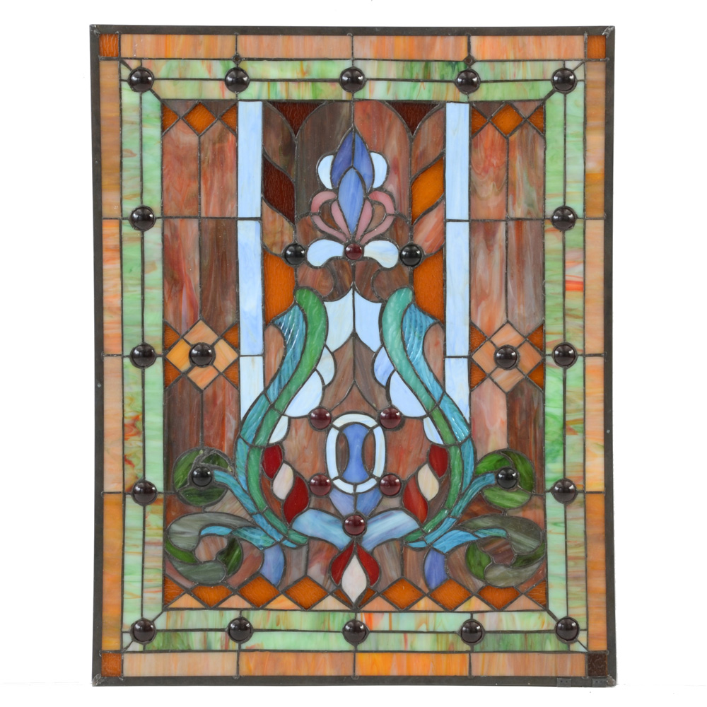 Stained Glass Hanging Window Panel