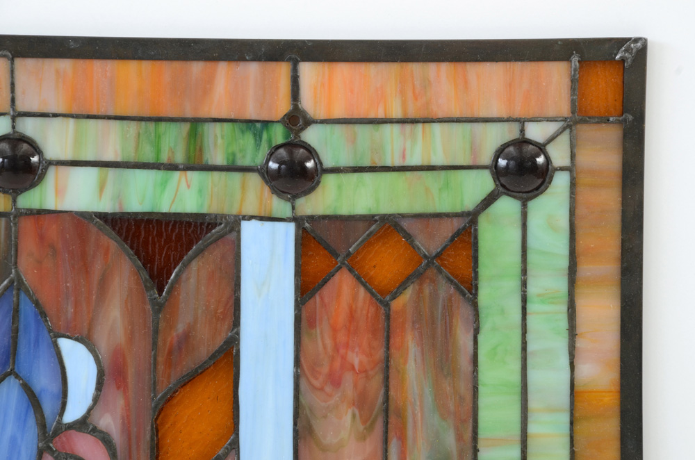 Stained Glass Hanging Window Panel
