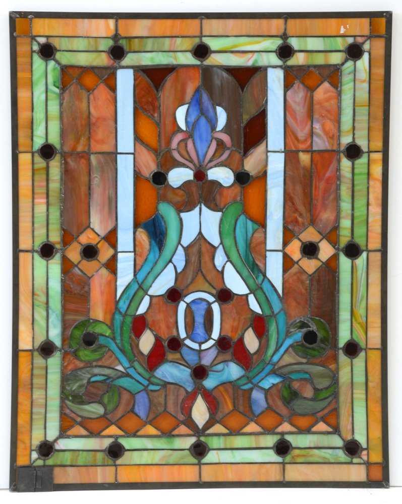 Stained Glass Hanging Window Panel