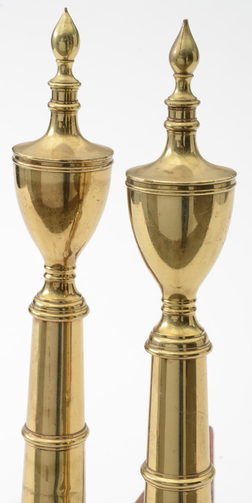 Vintage Brass Andirons