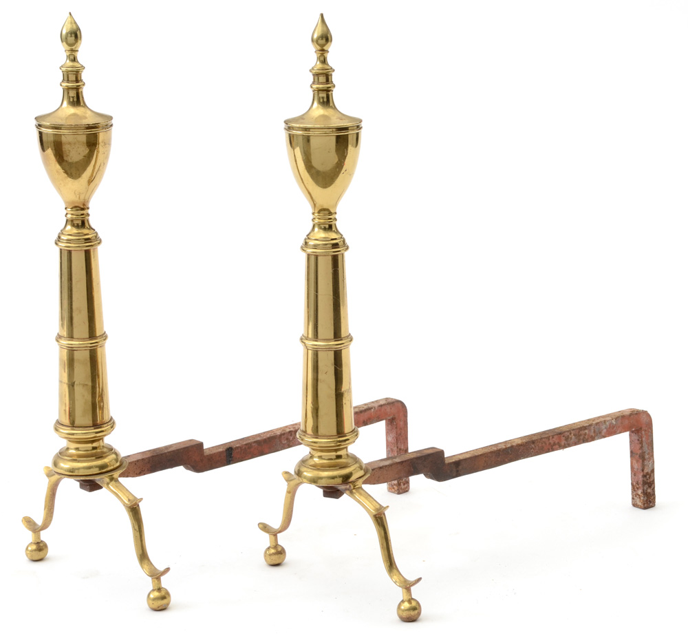 Vintage Brass Andirons