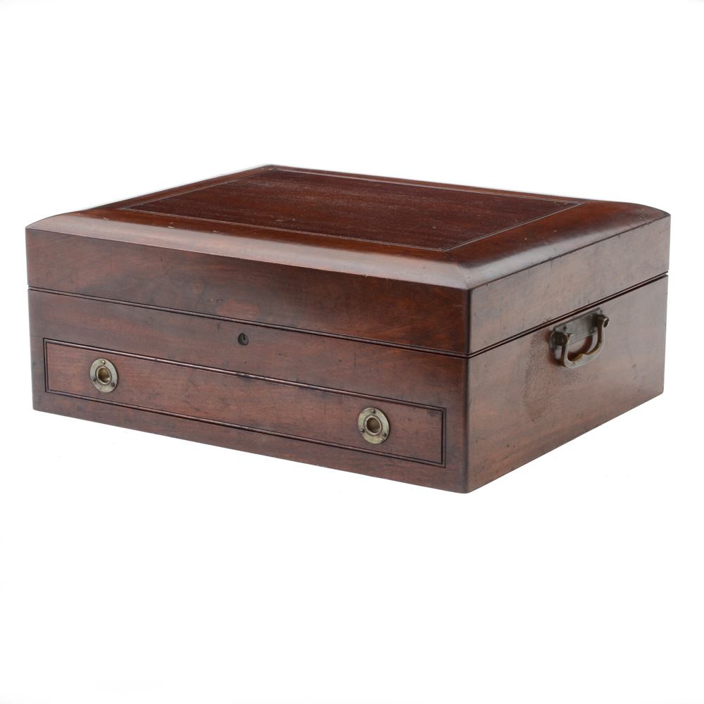 Antique Walnut Flatware Chest