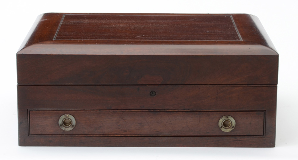 Antique Walnut Flatware Chest