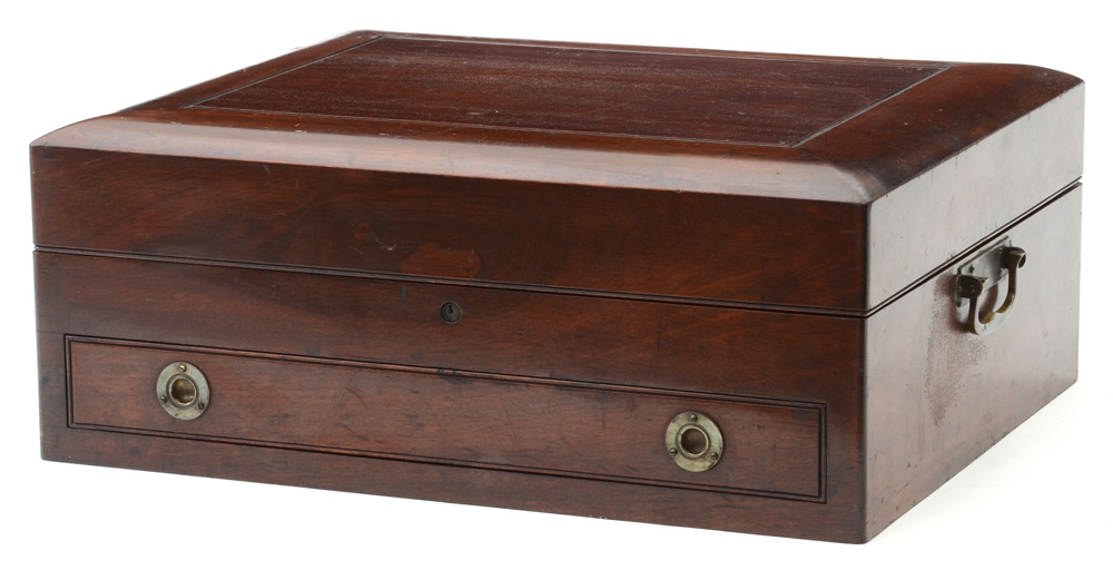 Antique Walnut Flatware Chest