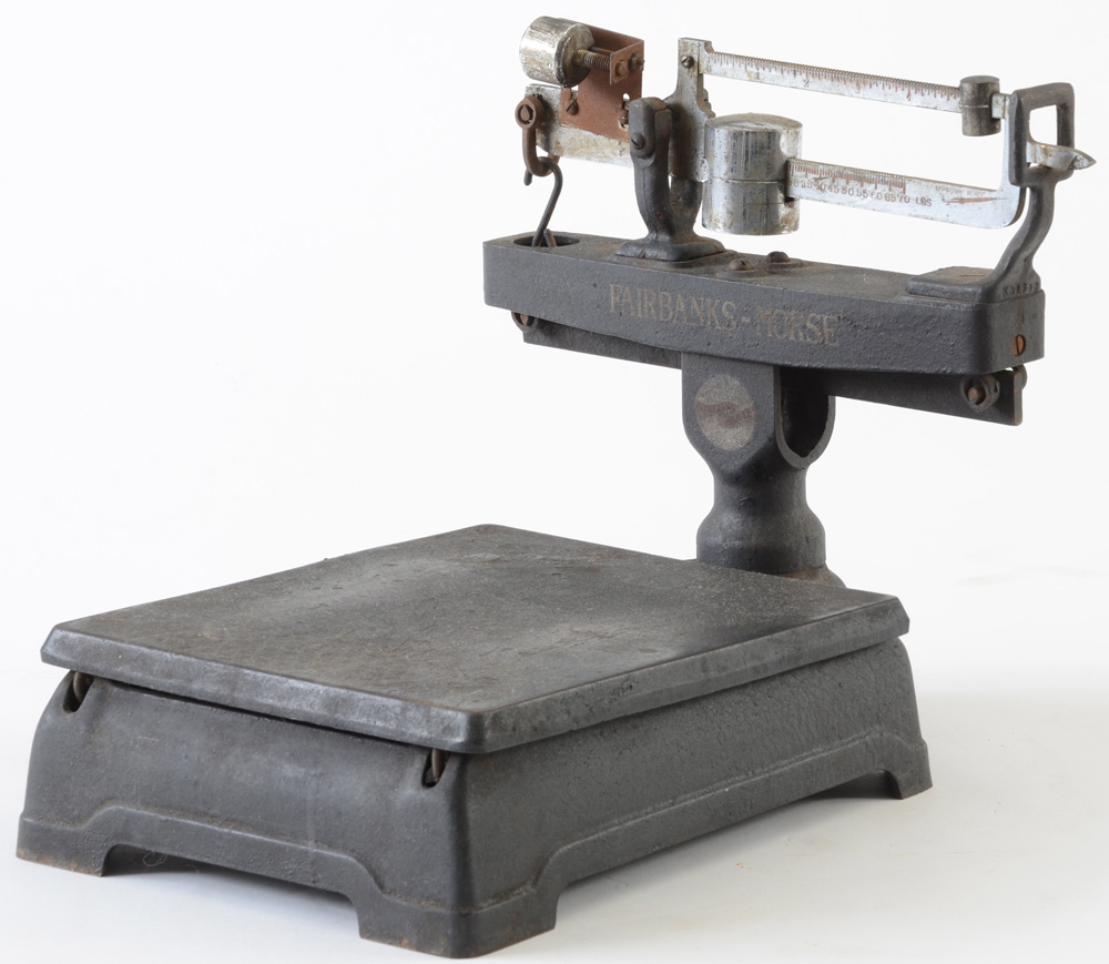 Vintage Cast Iron Platform Scale