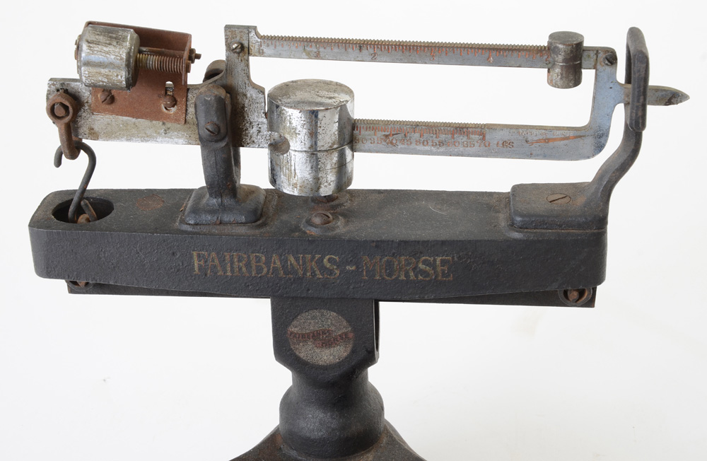 Vintage Cast Iron Platform Scale