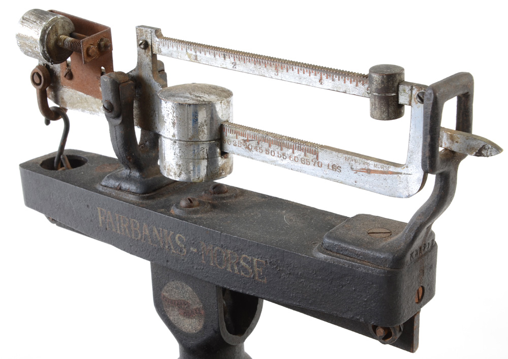Vintage Cast Iron Platform Scale