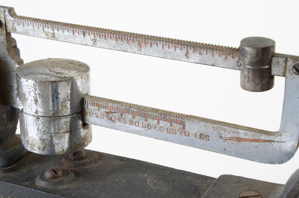 Vintage Cast Iron Platform Scale