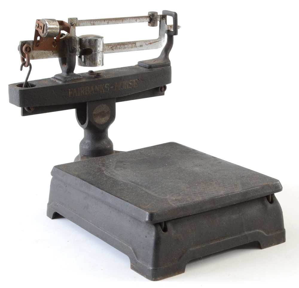Vintage Cast Iron Platform Scale