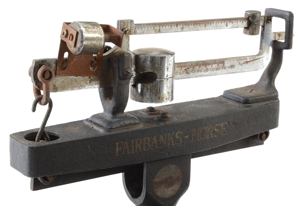 Vintage Cast Iron Platform Scale
