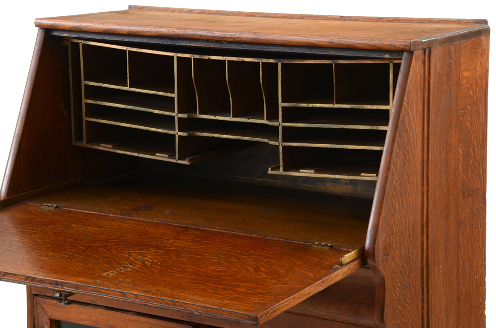 Vintage Oak Secretary Desk